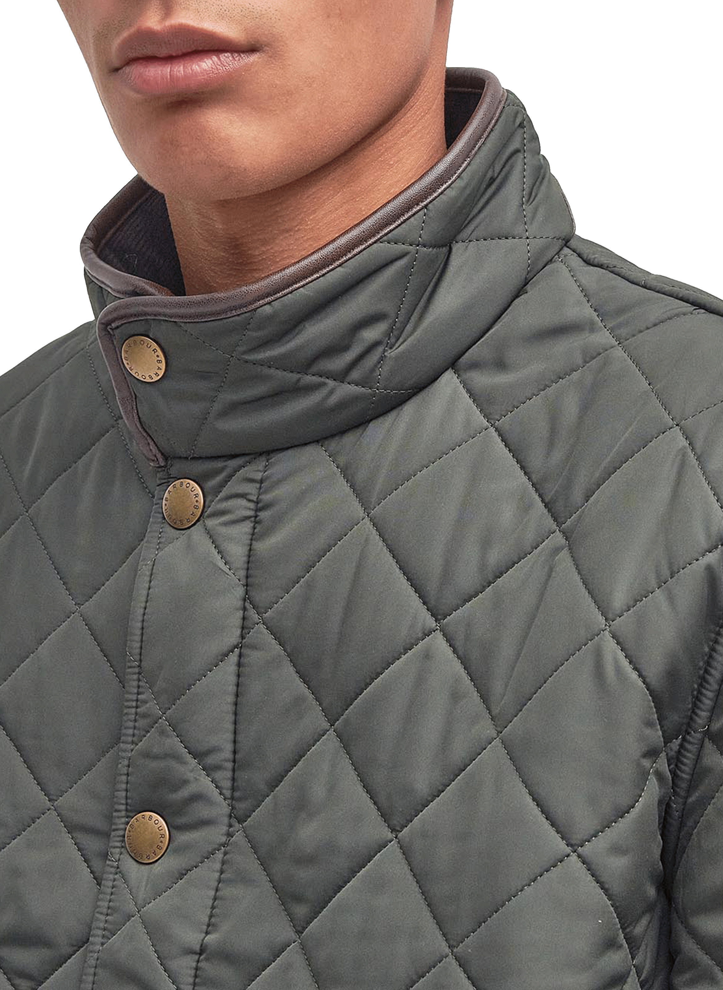 Blouson droit col montant BARBOUR Vert