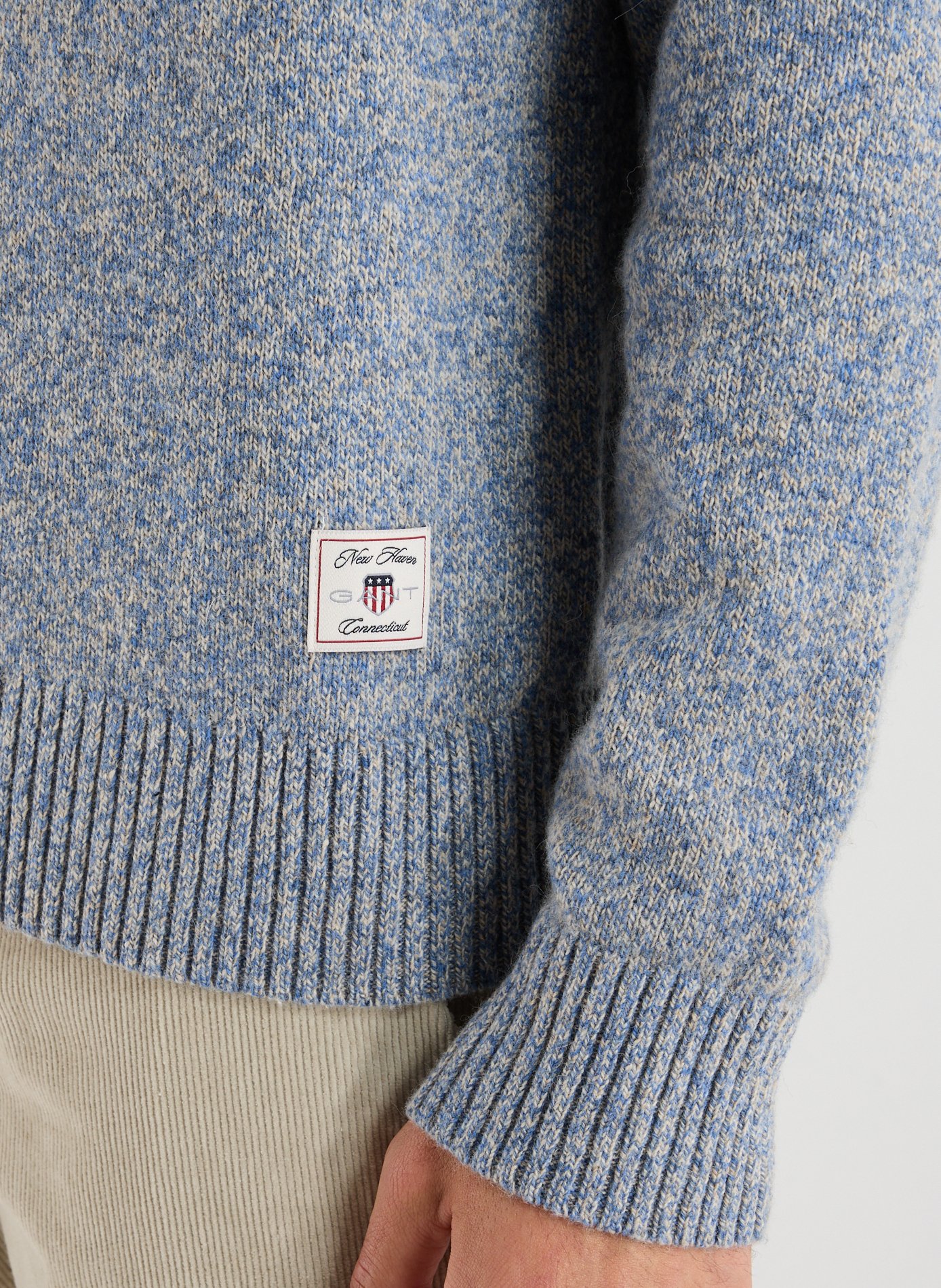 Pull en laine mélangée GANT Bleu