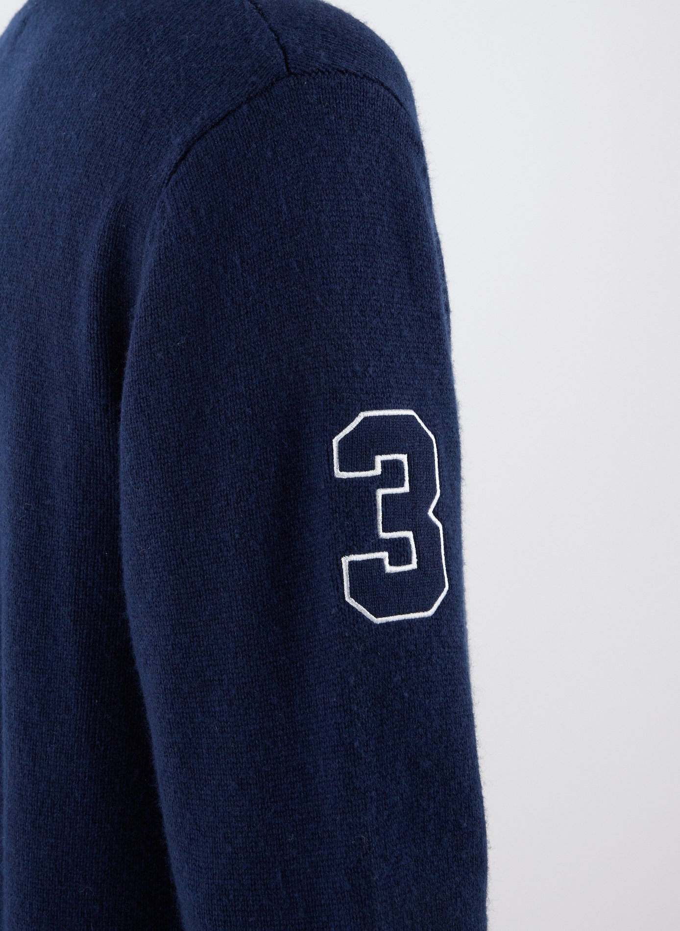 Pull col rond à logo LA MARTINA Bleu