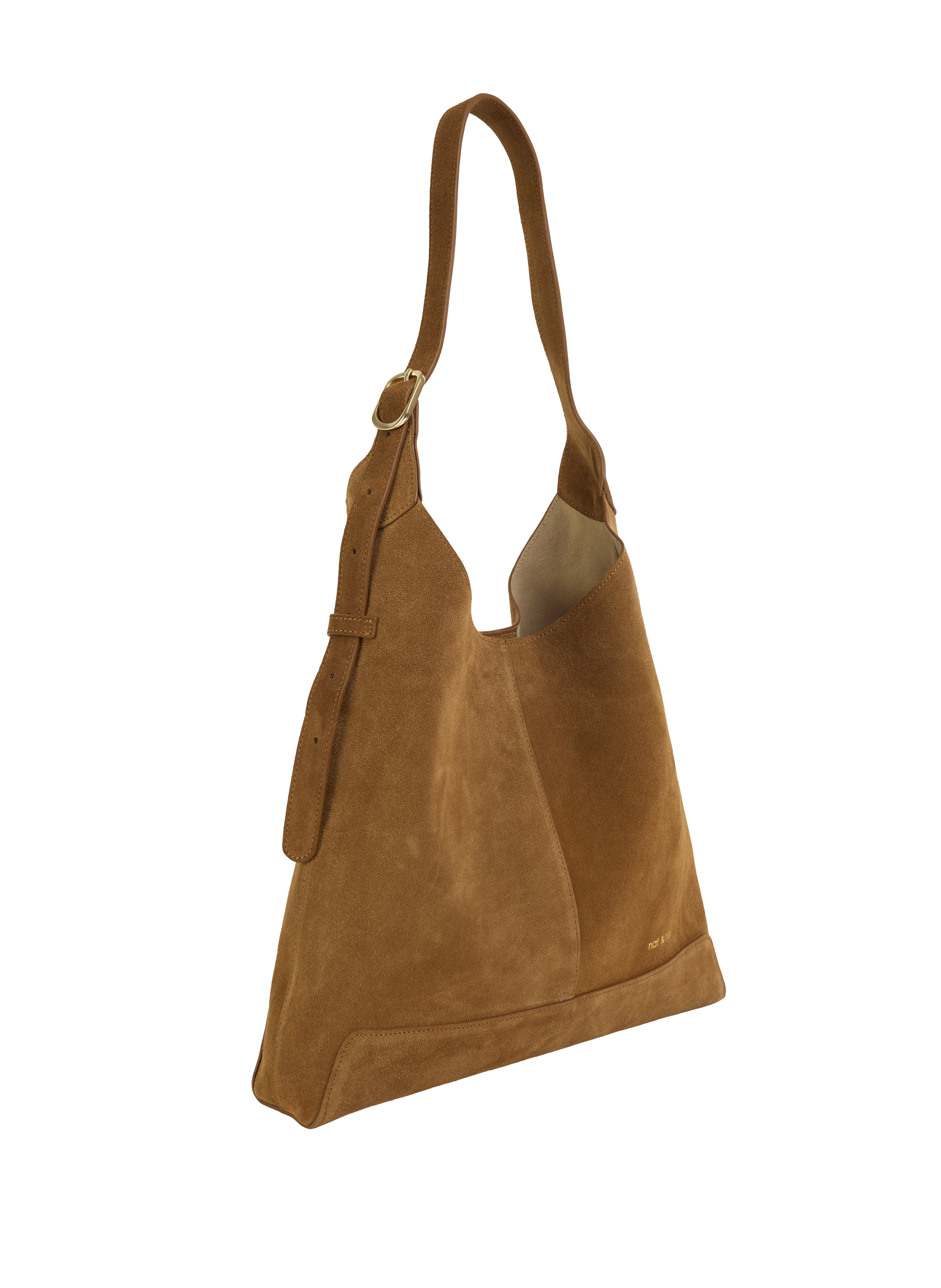 Sac Donna porté épaule en cuir suédé NAT & NIN Marron