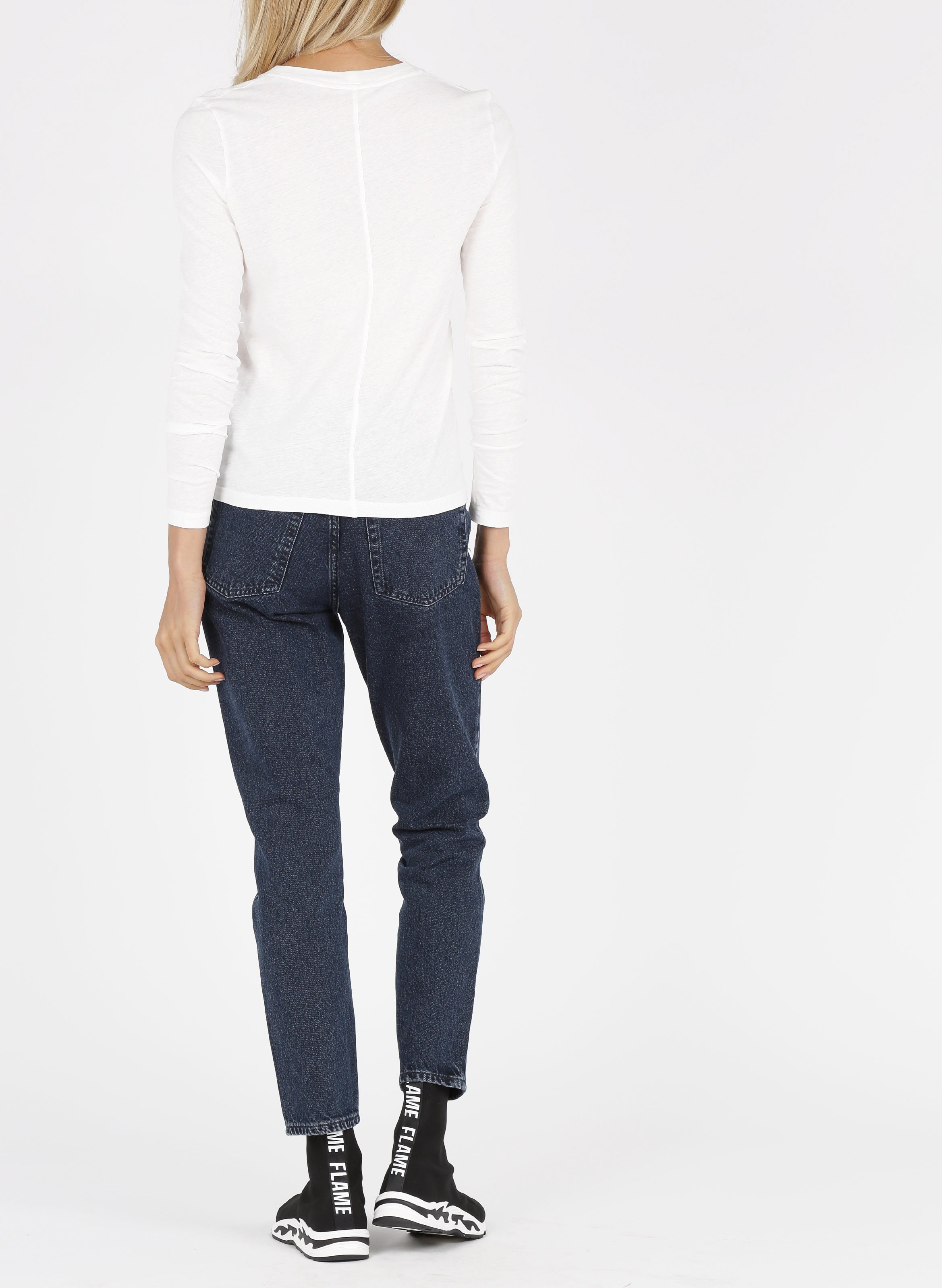 Tee-shirt col rond en coton gamipy AMERICAN VINTAGE Blanc