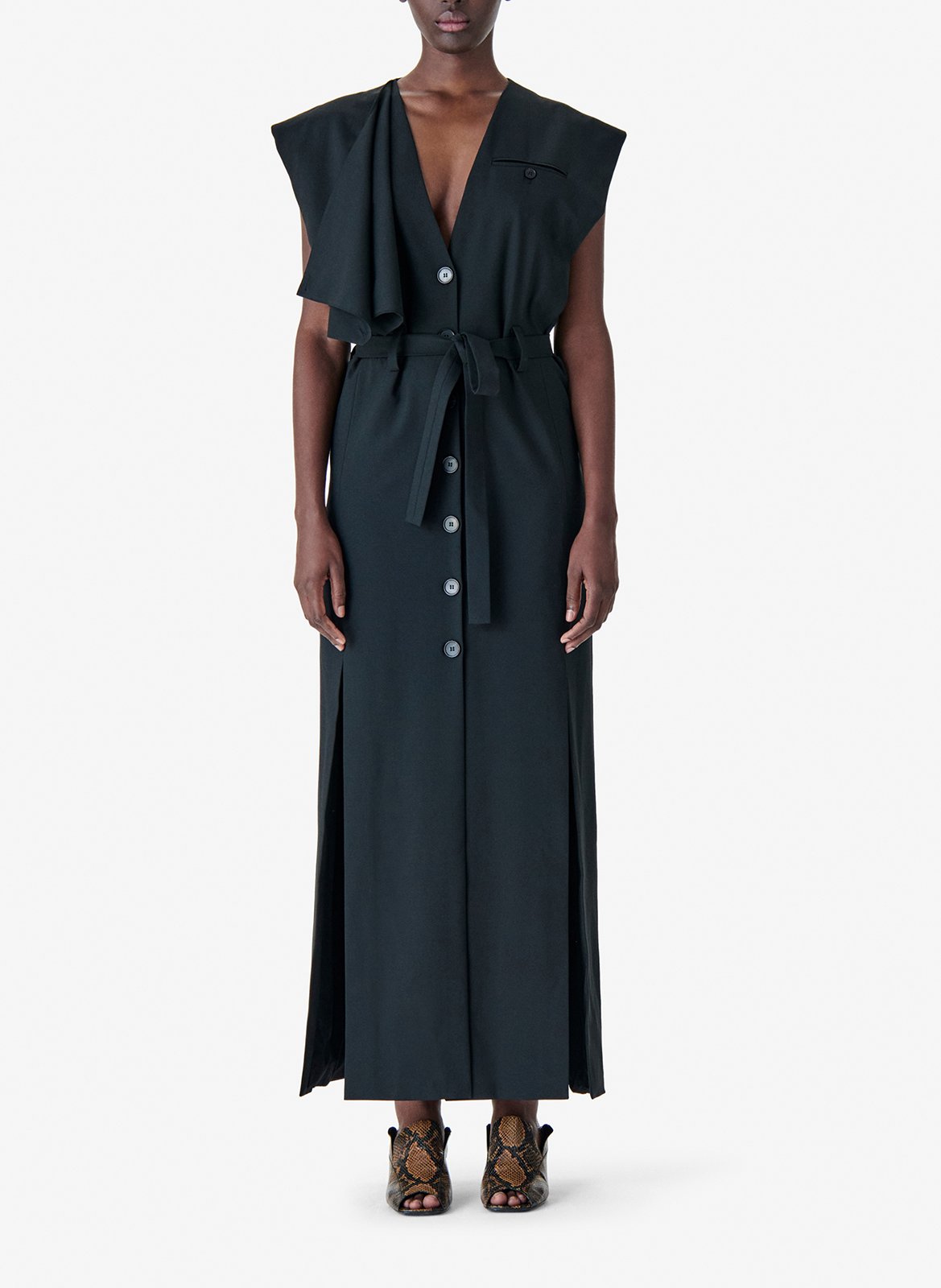 Robe longue col ajustable amilia IRO Noir