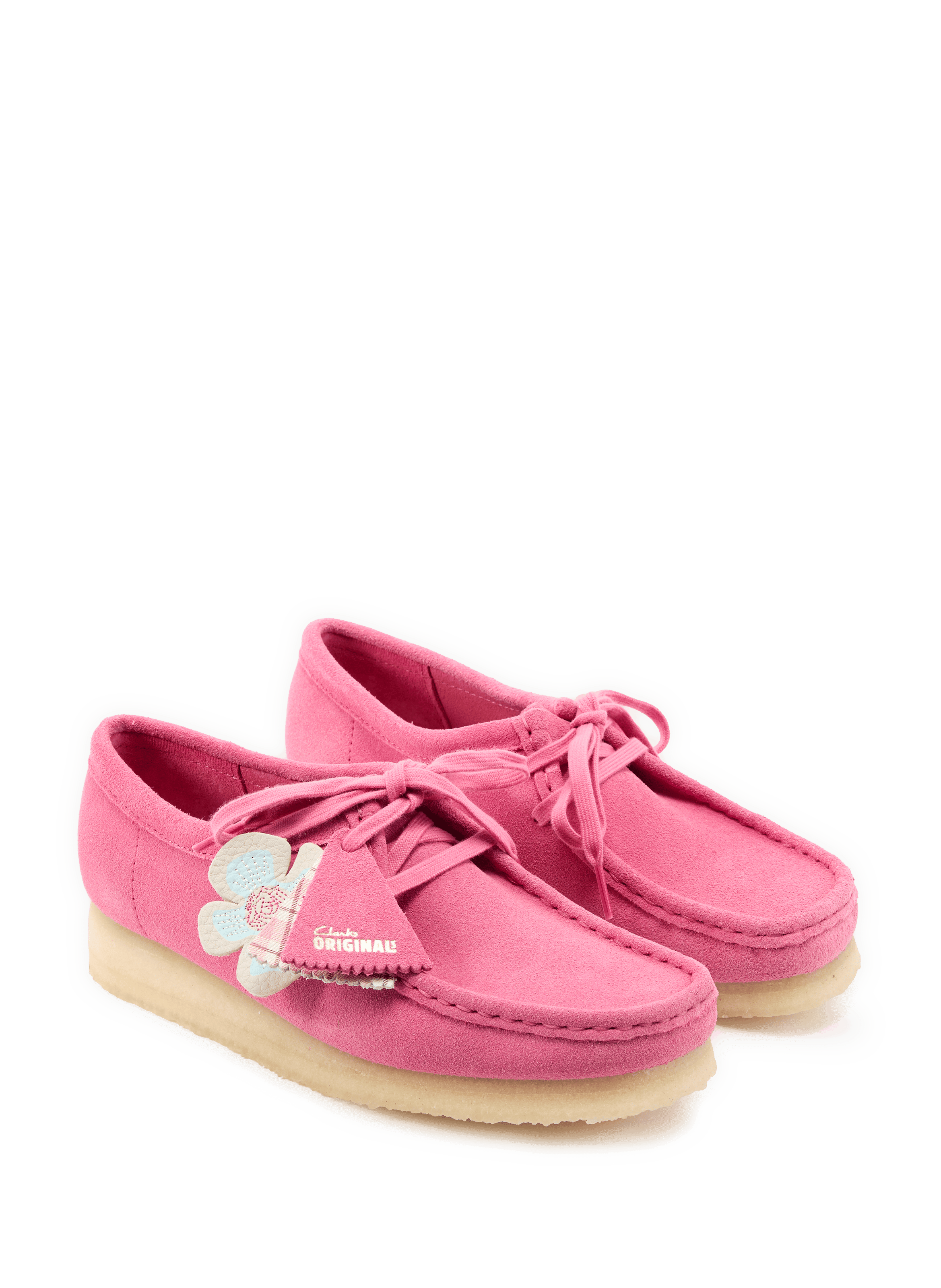 Wallabee suede leather moccasins CLARKS Pink