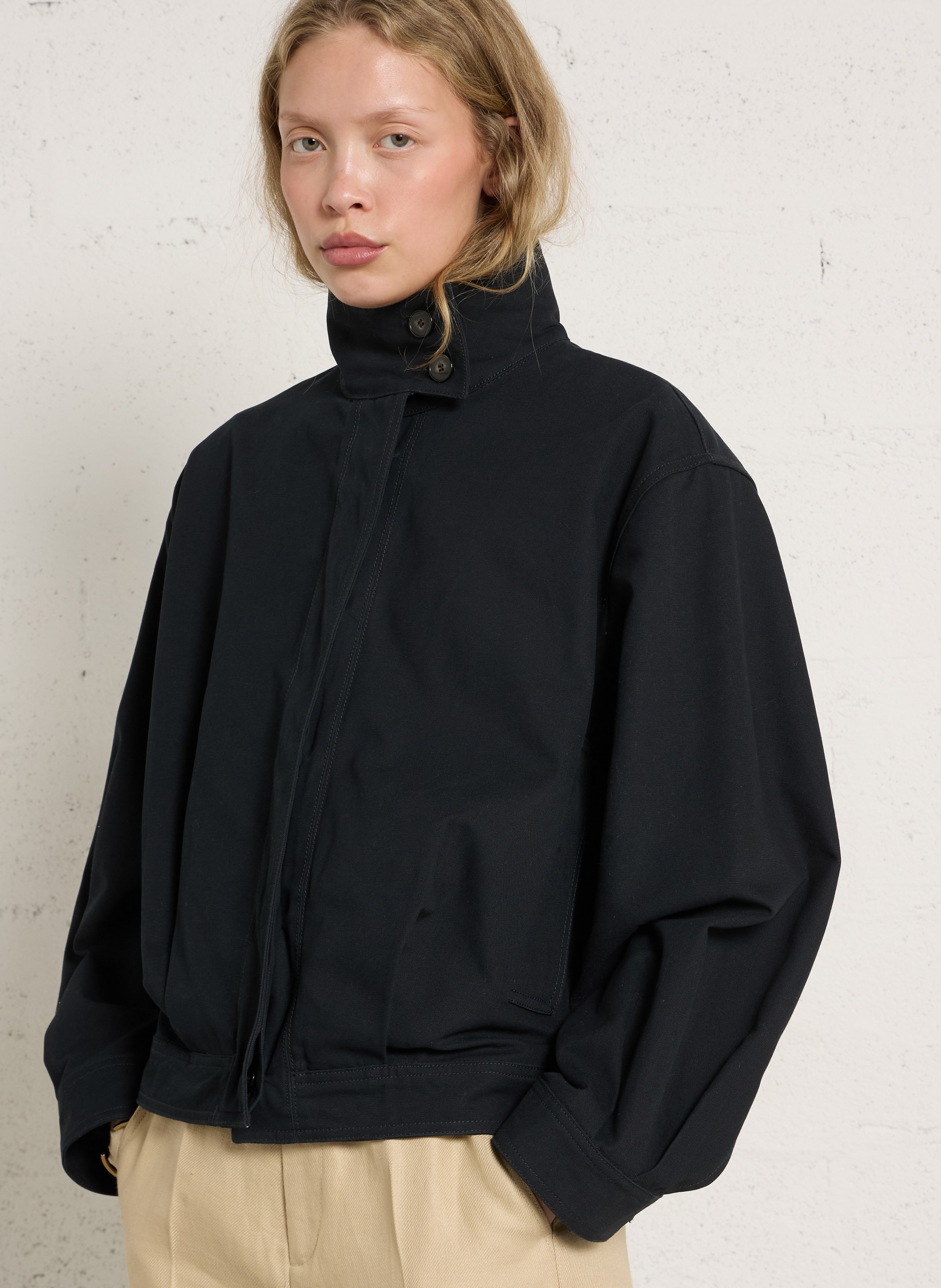 Veste oversize en coton imelda SOEUR Bleu