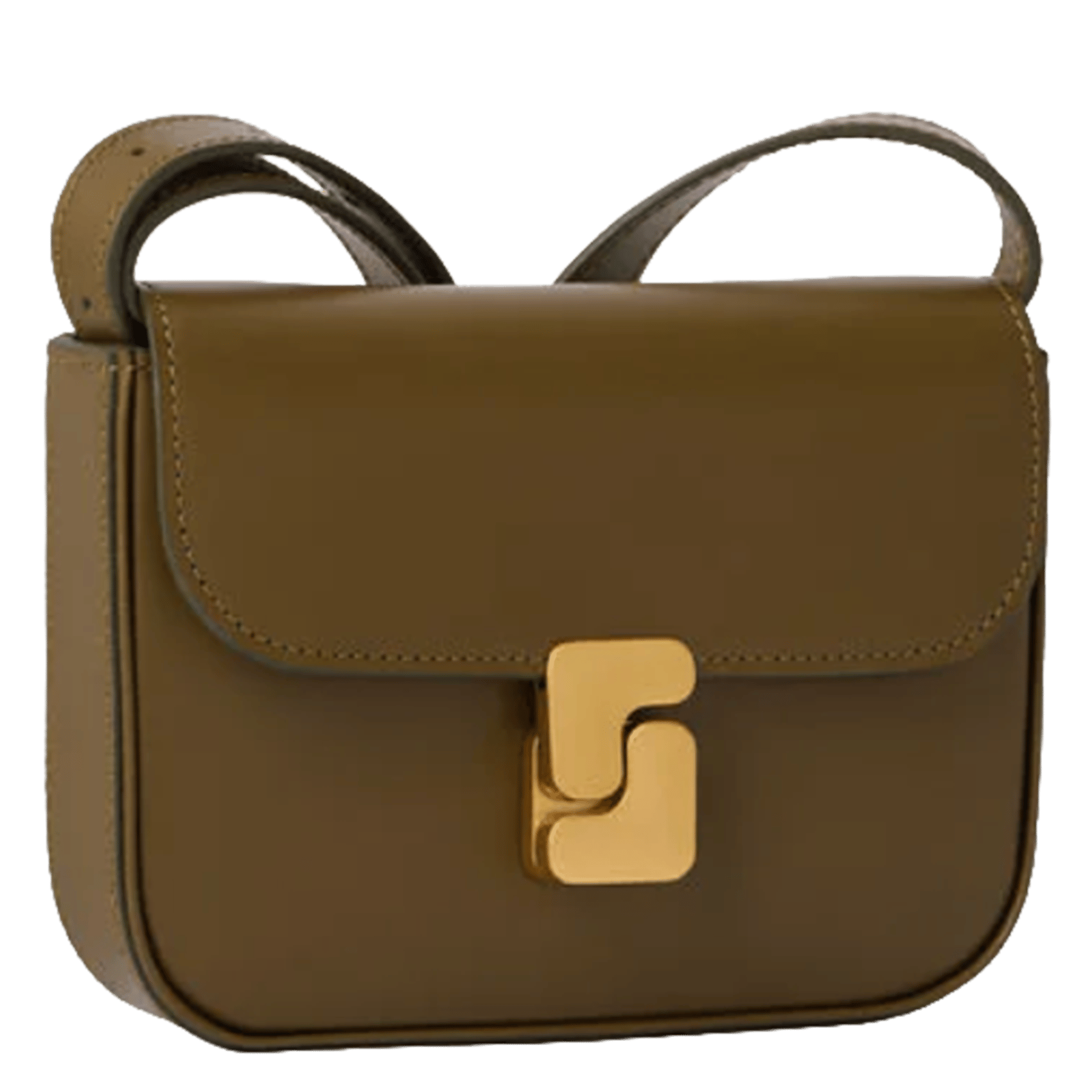 Sac bandoulière en cuir bell SOEUR Kaki