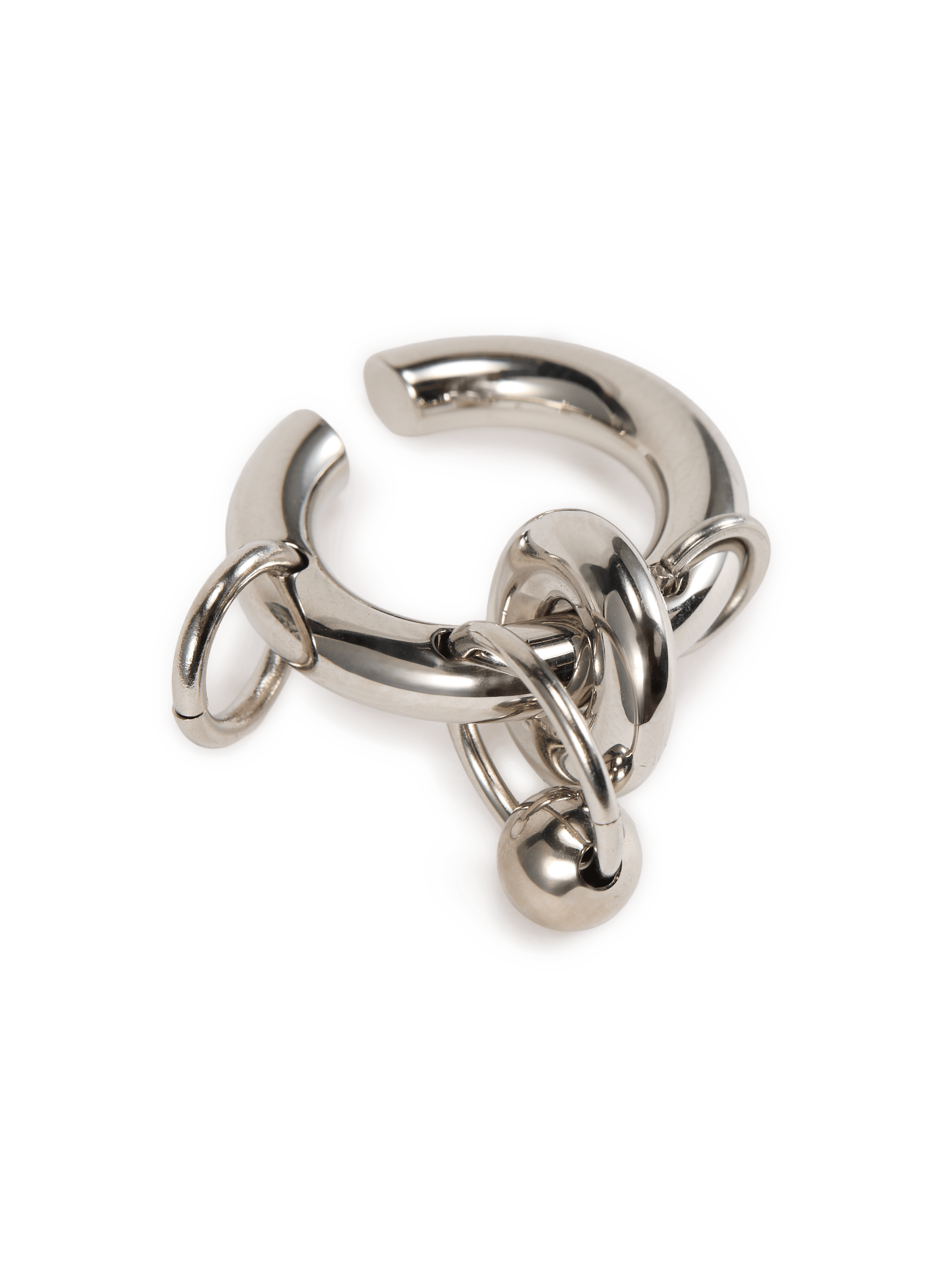 Boucle d'oreille Isa en laiton JUSTINE CLENQUET Argent