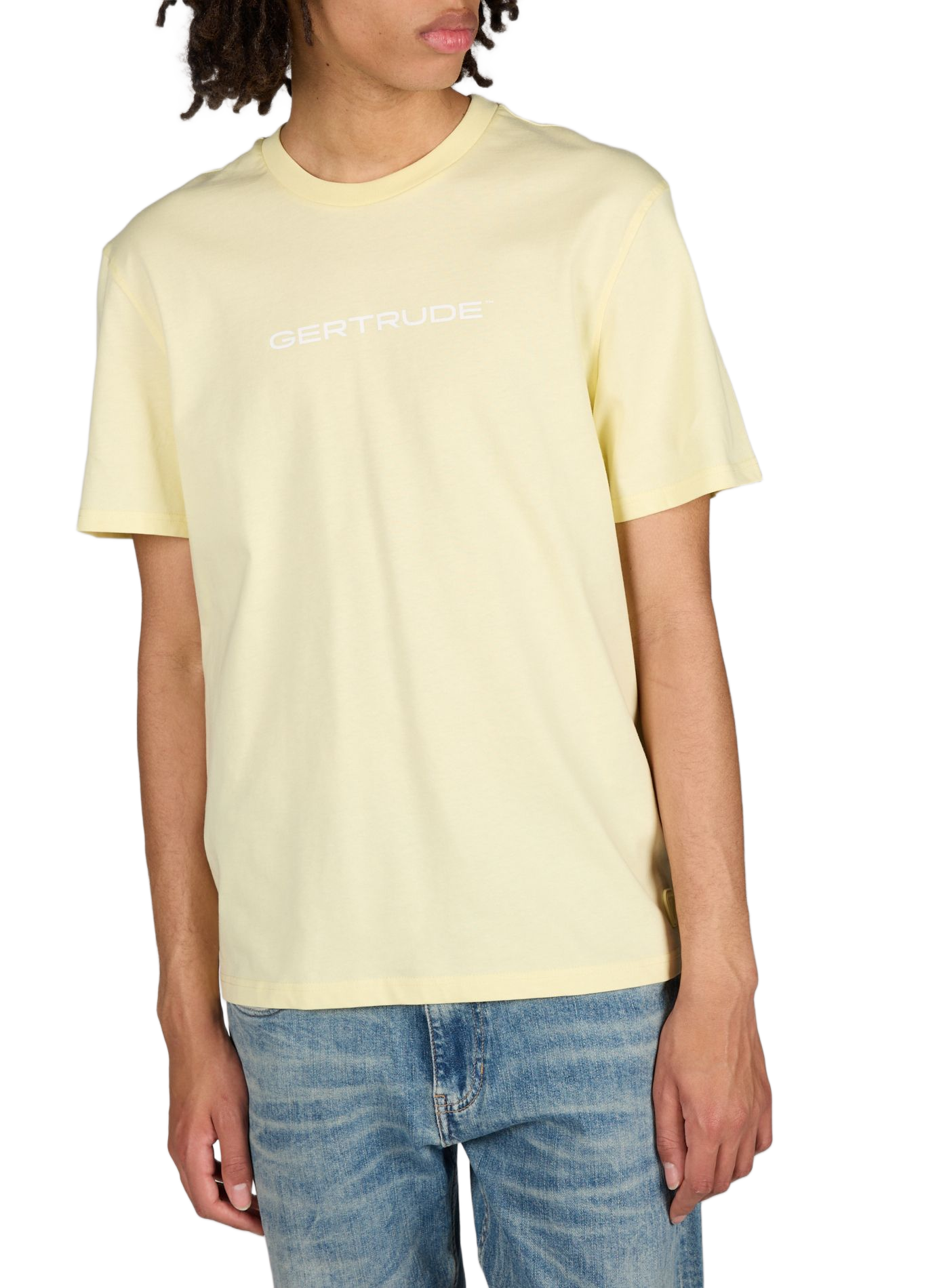 Cotton round-neck T-shirt GERTRUDE ET GASTON Yellow