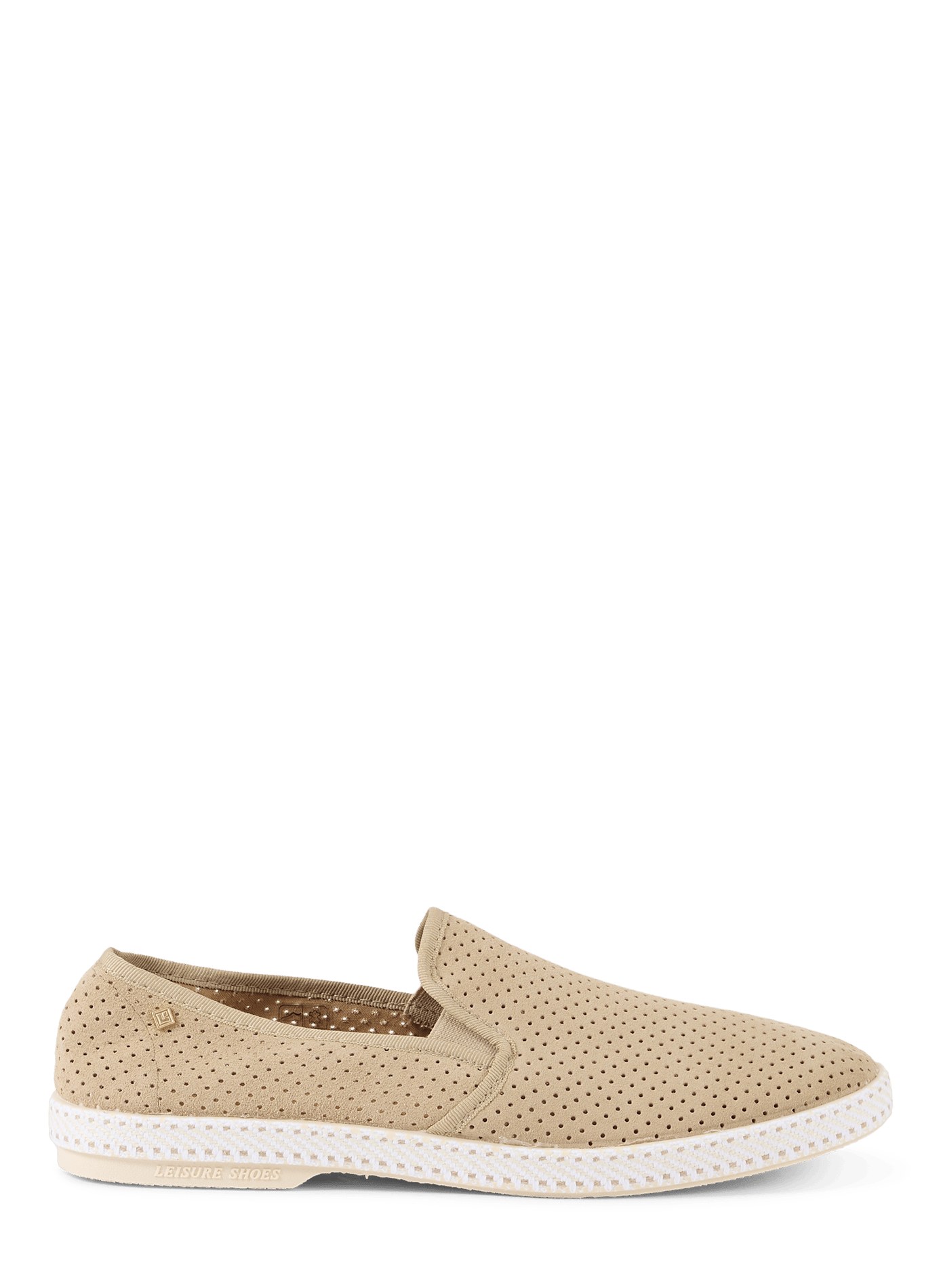Perforated Leather Loafers RIVIERAS Beige