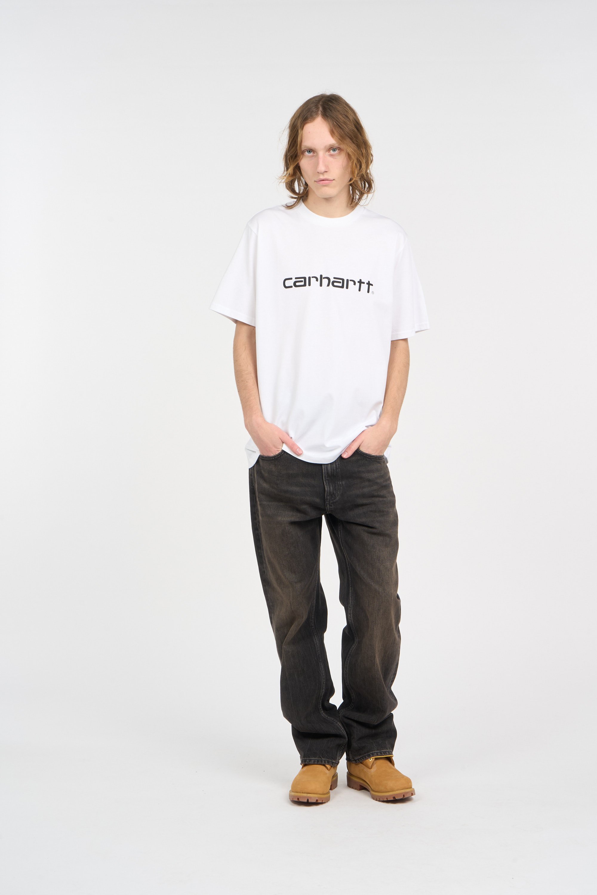 T-shirt script CARHARTT WIP Blanc