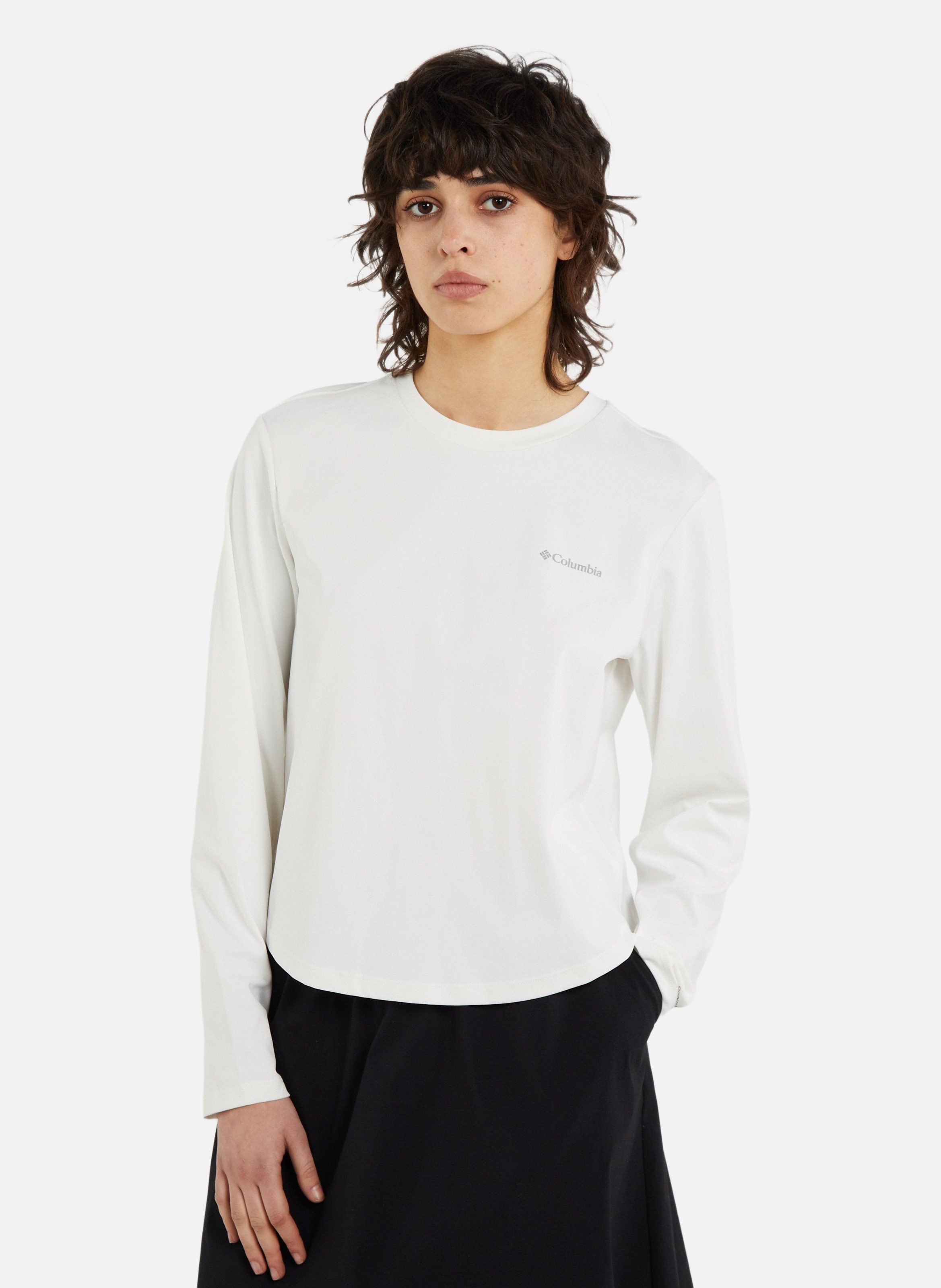 Sous-pull w seeker legend iii ls tee COLUMBIA Blanc