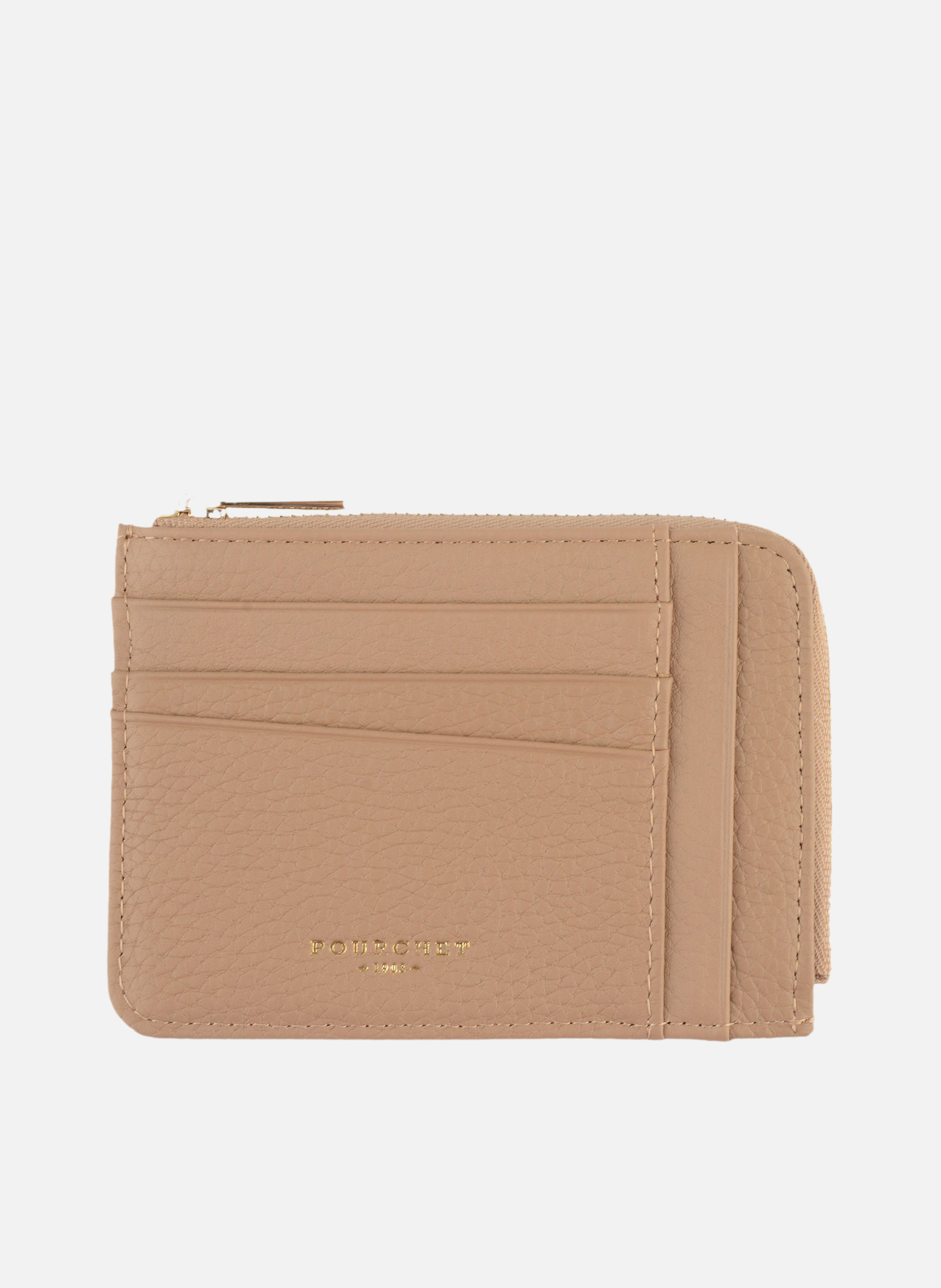 Club | porte-monnaie & porte-cartes en cuir de vachette POURCHET Marron