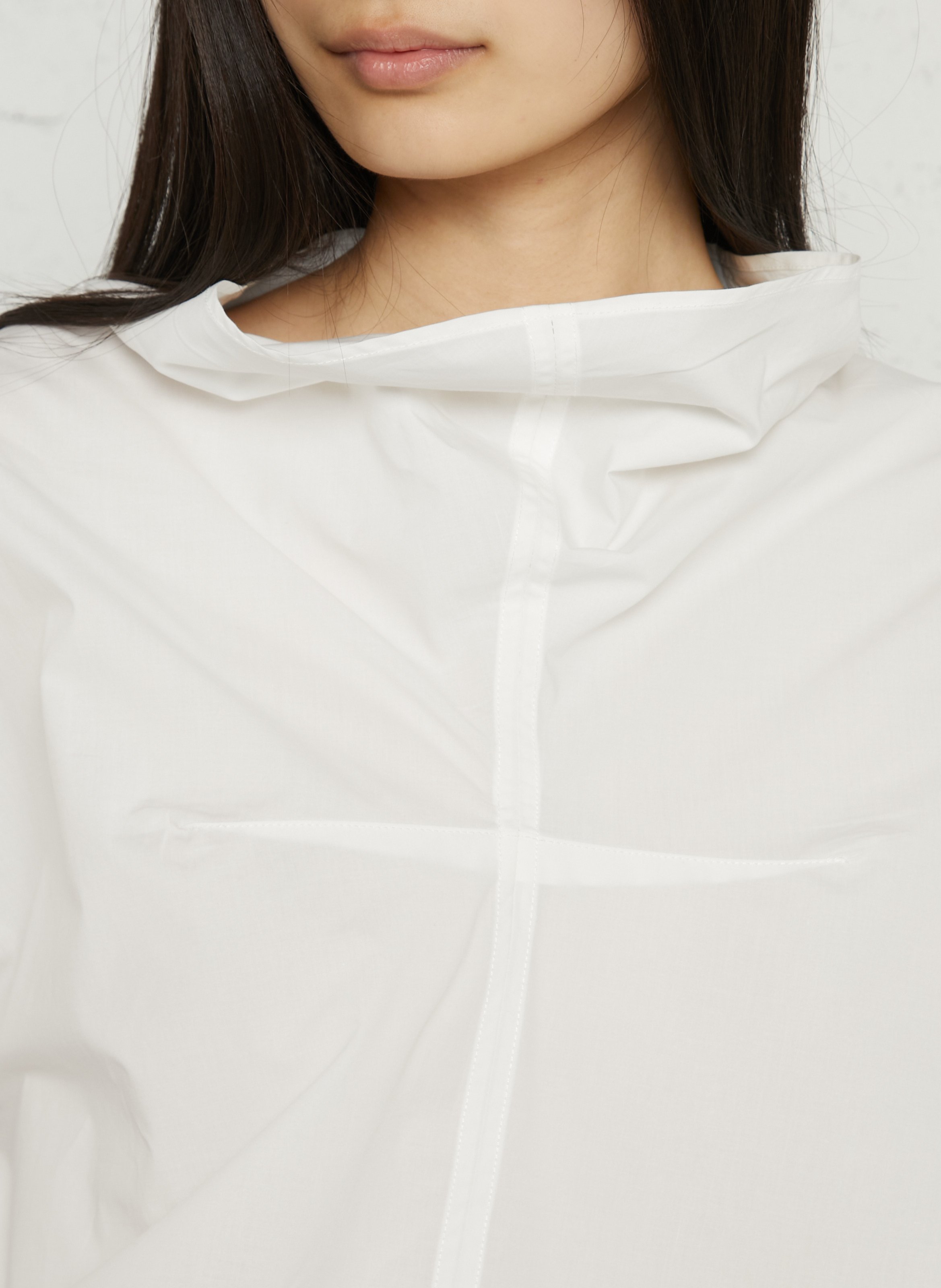 Top col montant en coton bio fidji SOEUR Blanc