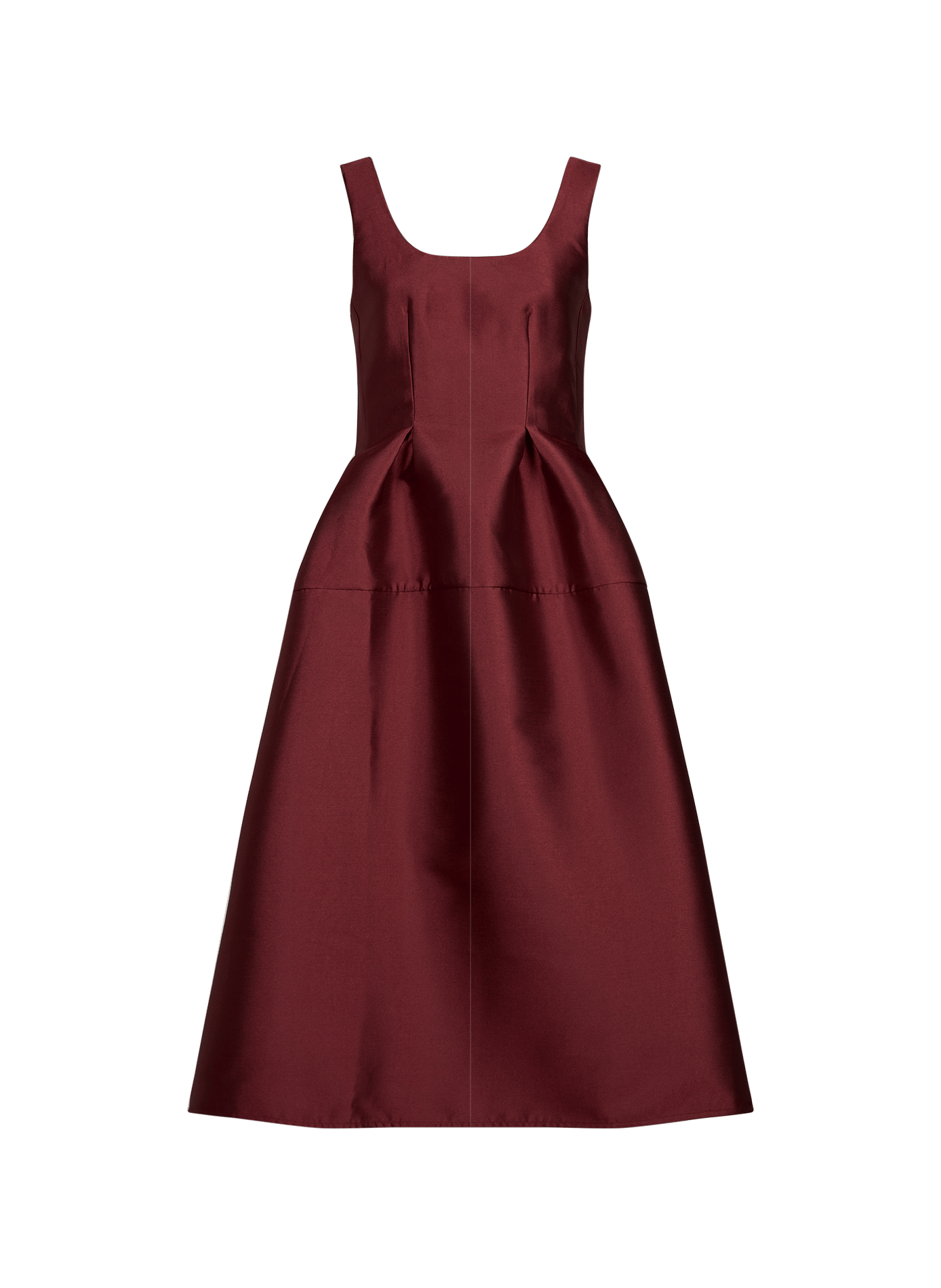 Long flared dress  Burgundy
