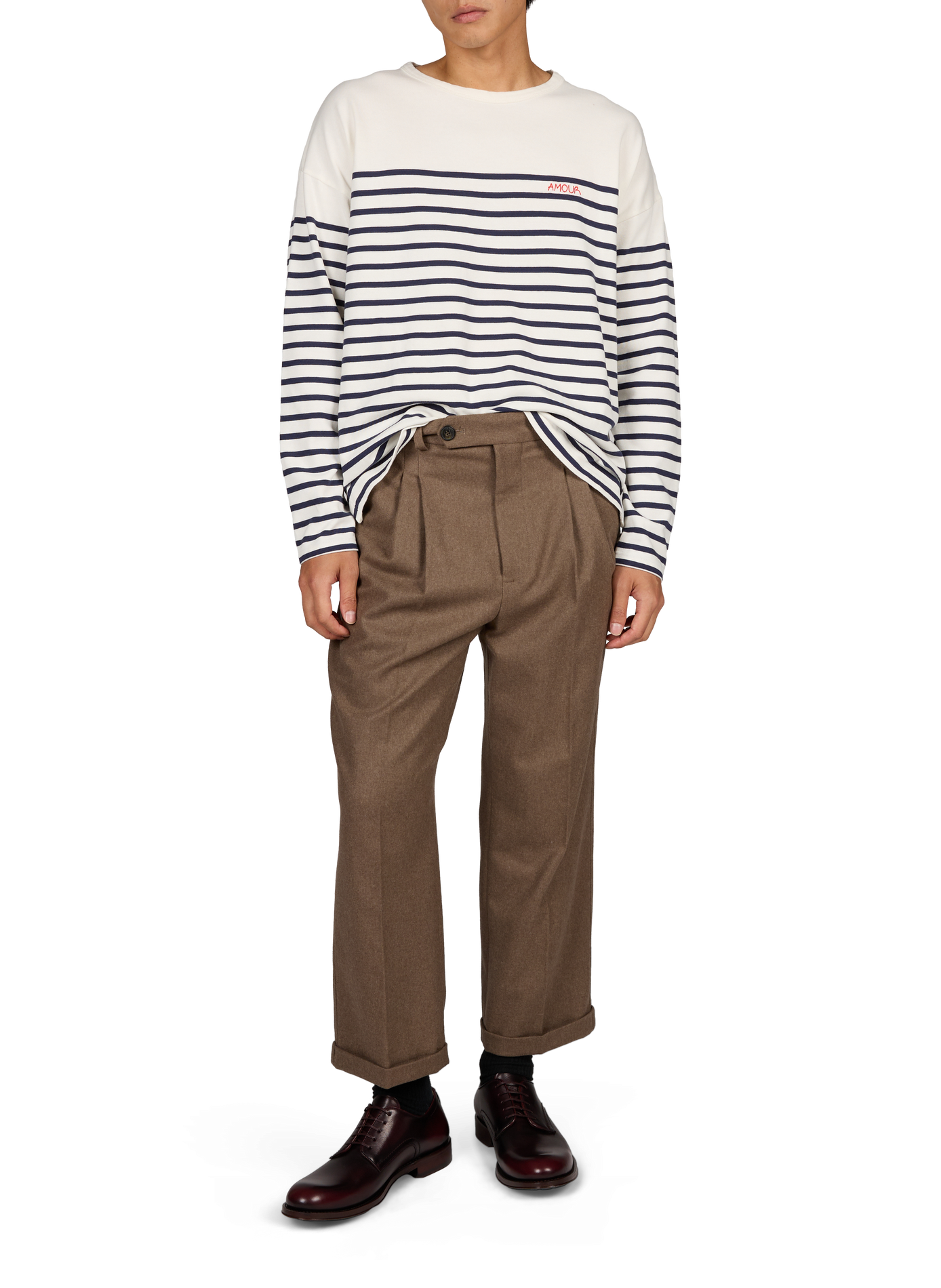 Striped straight t-shirt MAISON LABICHE White