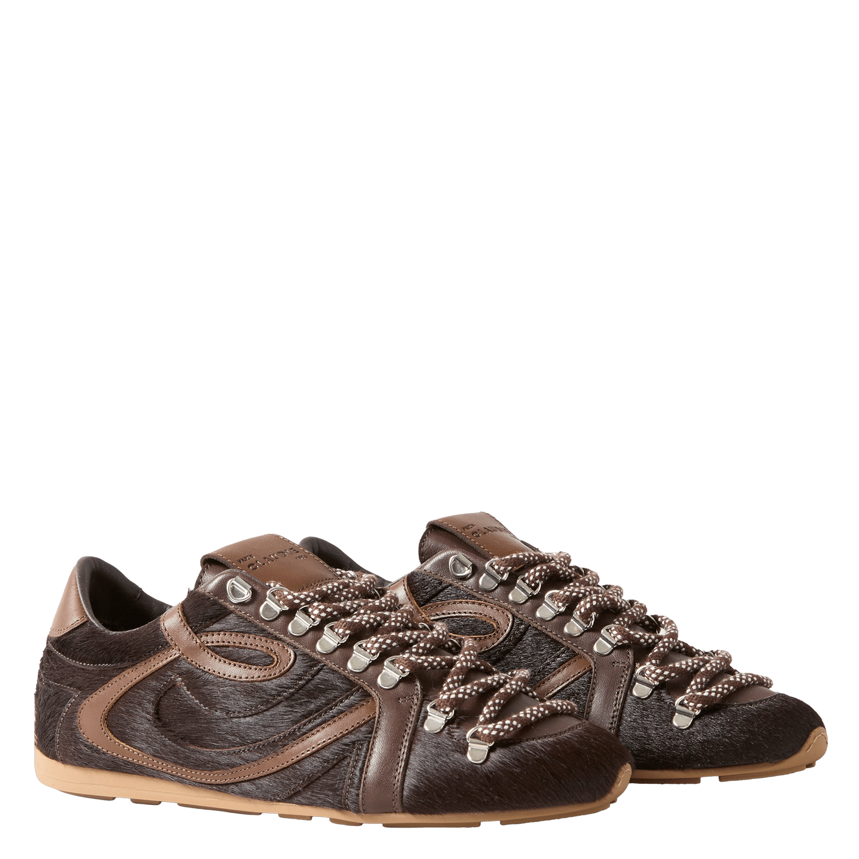 Baskets basses en cuir CLAUDIE PIERLOT Marron