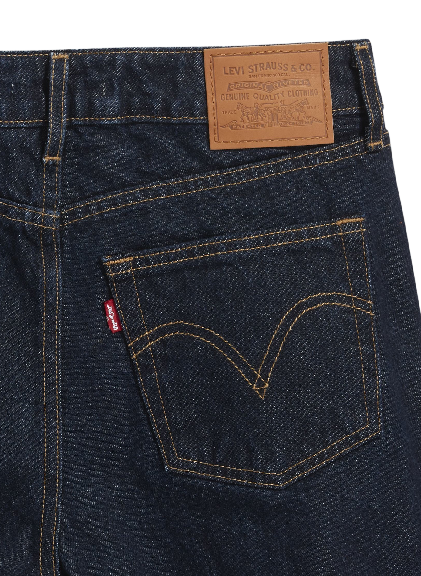 Lage losse jeans van gemengd katoen LEVI'S Blauw