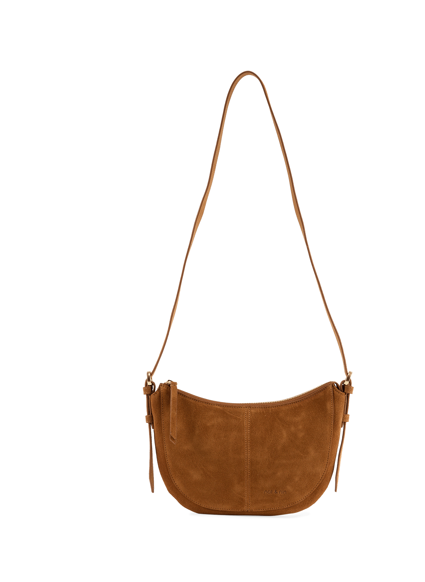 Mini Rodéo cowhide leather shoulder bags NAT & NIN Brown