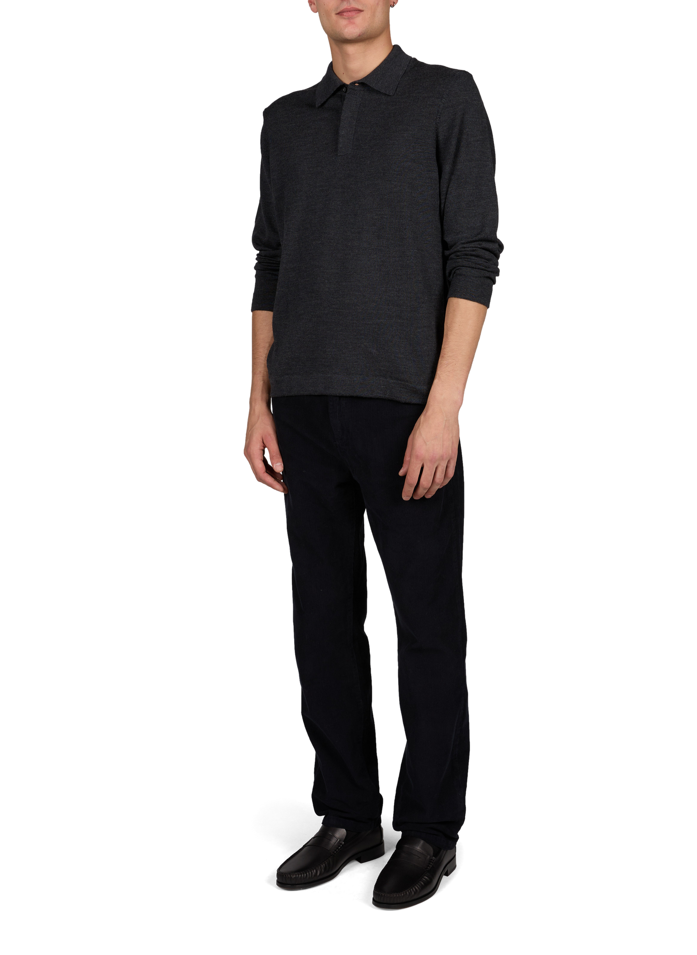 Straight corduroy trousers | Blue LAFAURIE Men