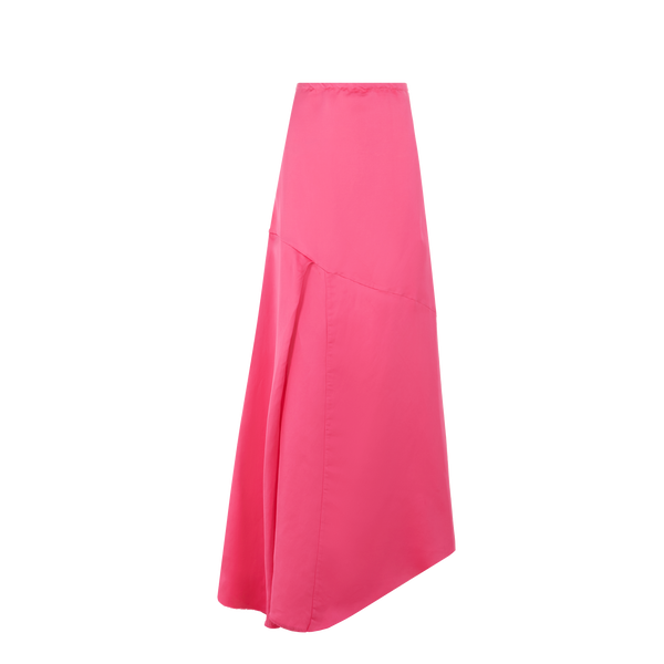 Marques' Almeida Strapless Linen-blend Satin Dress In Pink