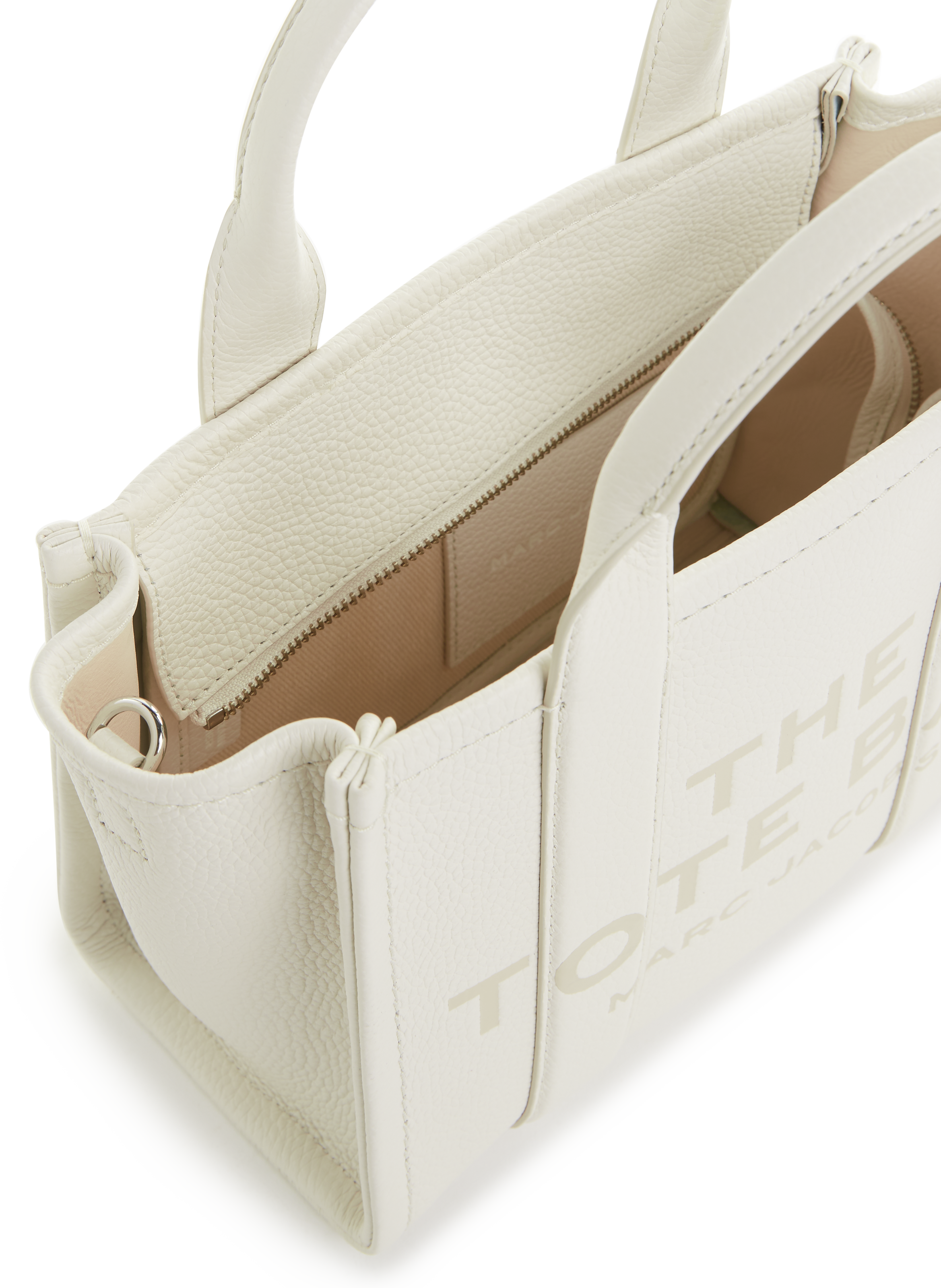 Sac cabas The Leather Small Tote Bag MARC JACOBS Blanc