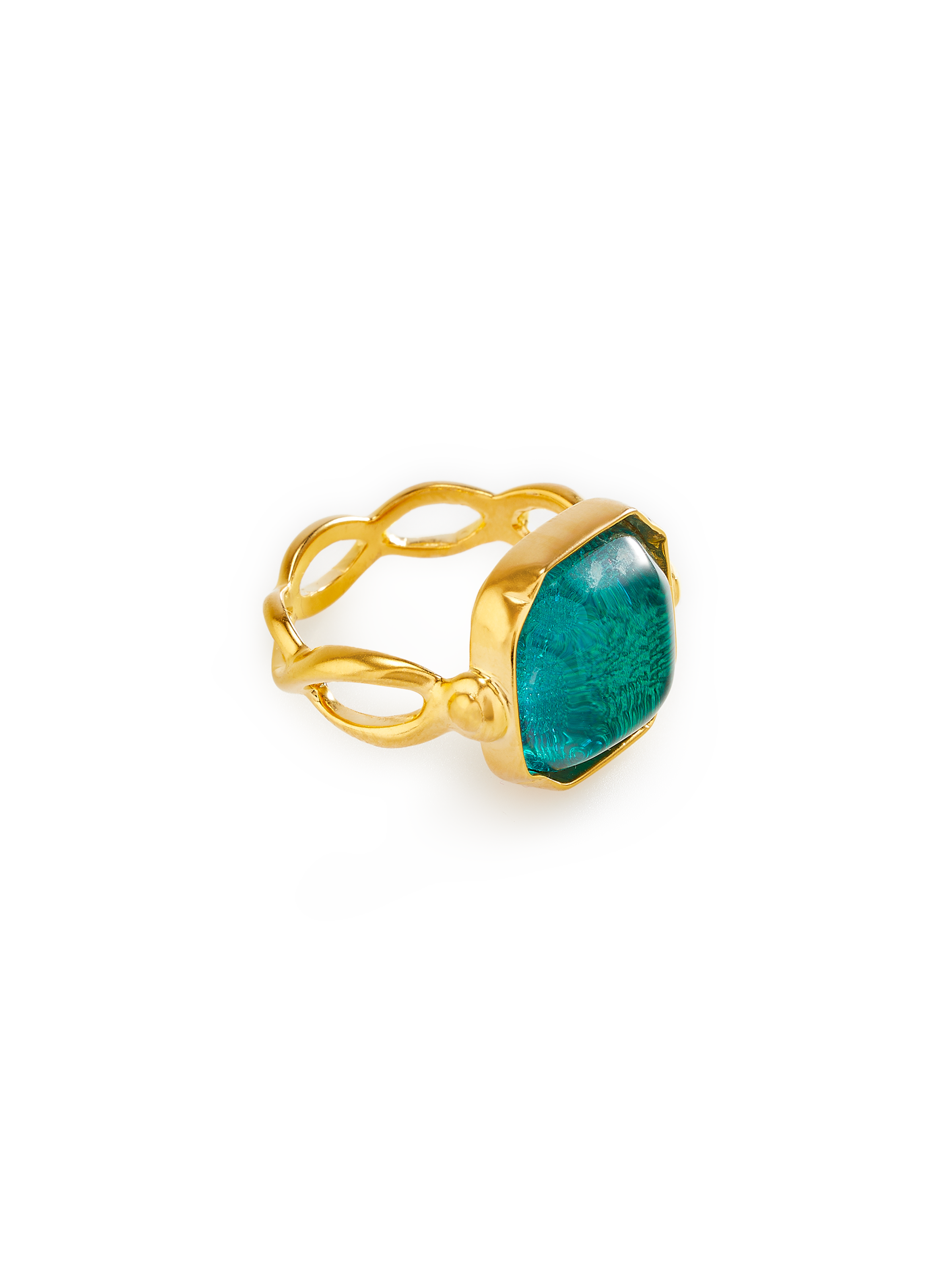 Bague carrée Cabochons GOOSSENS Bleu