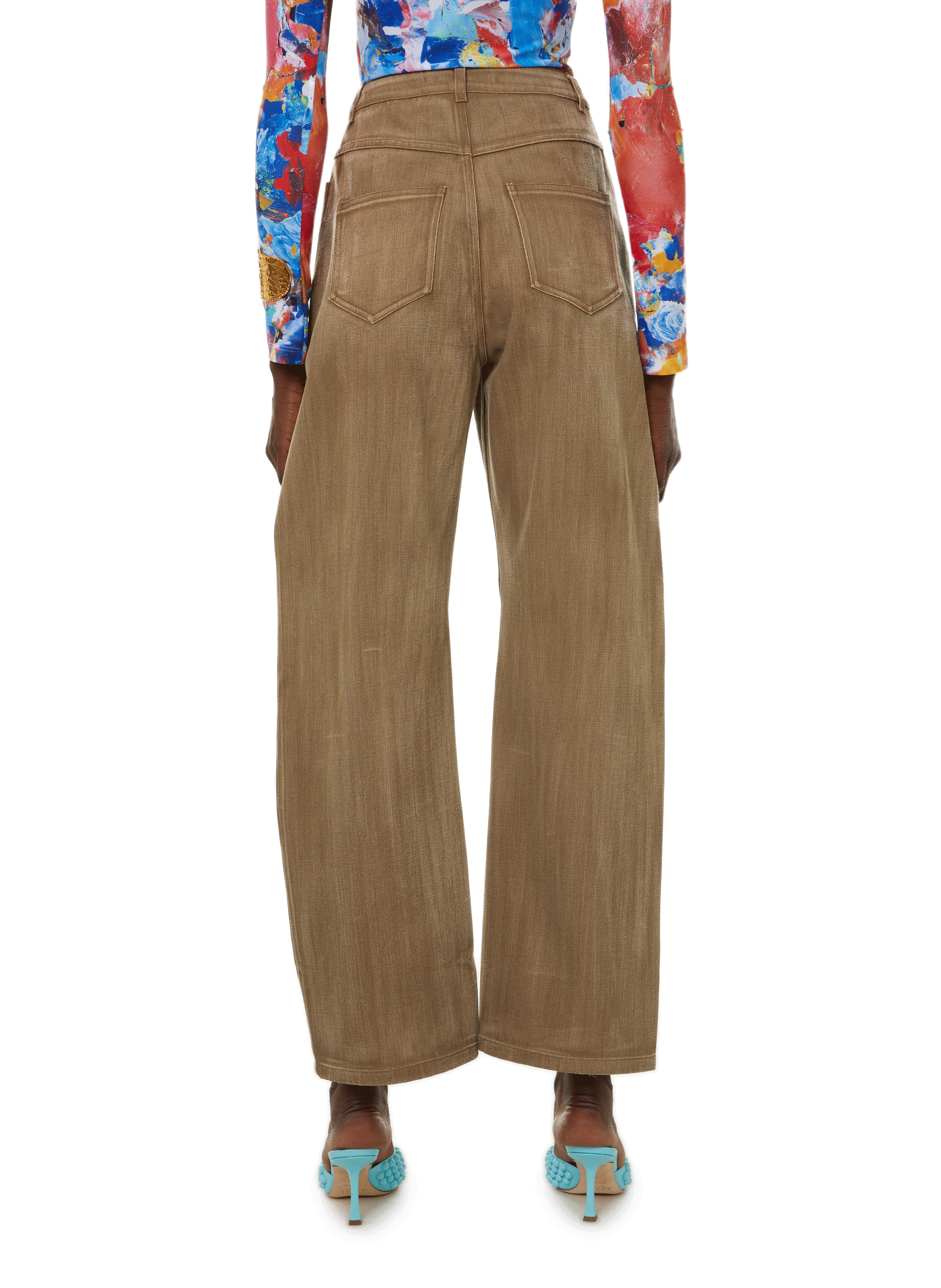 Jean wide leg WEINSANTO Beige