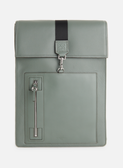 Alexis backpack in Green leatherLE TANNEUR 