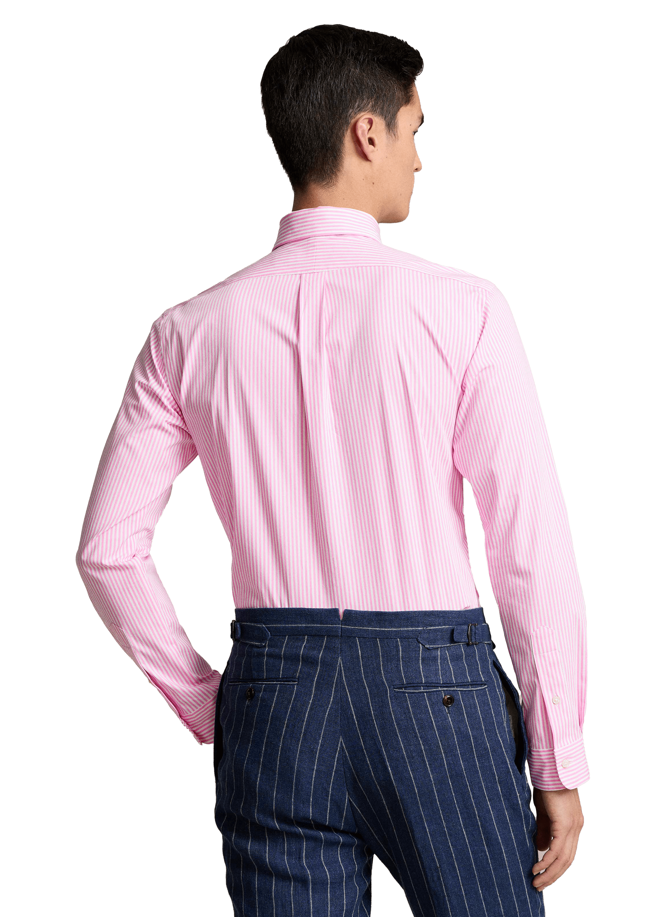 Striped cotton shirt POLO RALPH LAUREN Pink