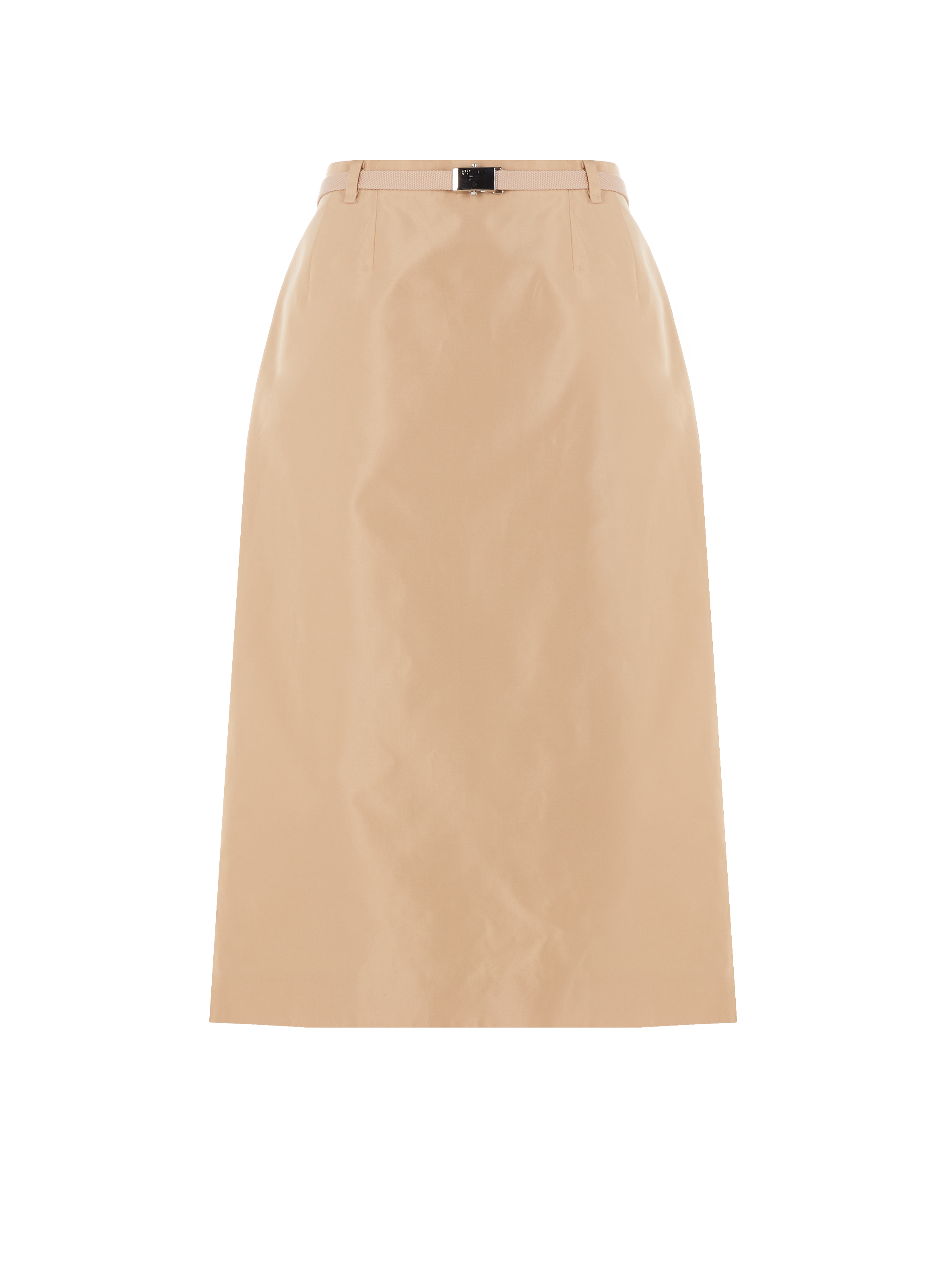 Tailored silk skirt PRADA Beige