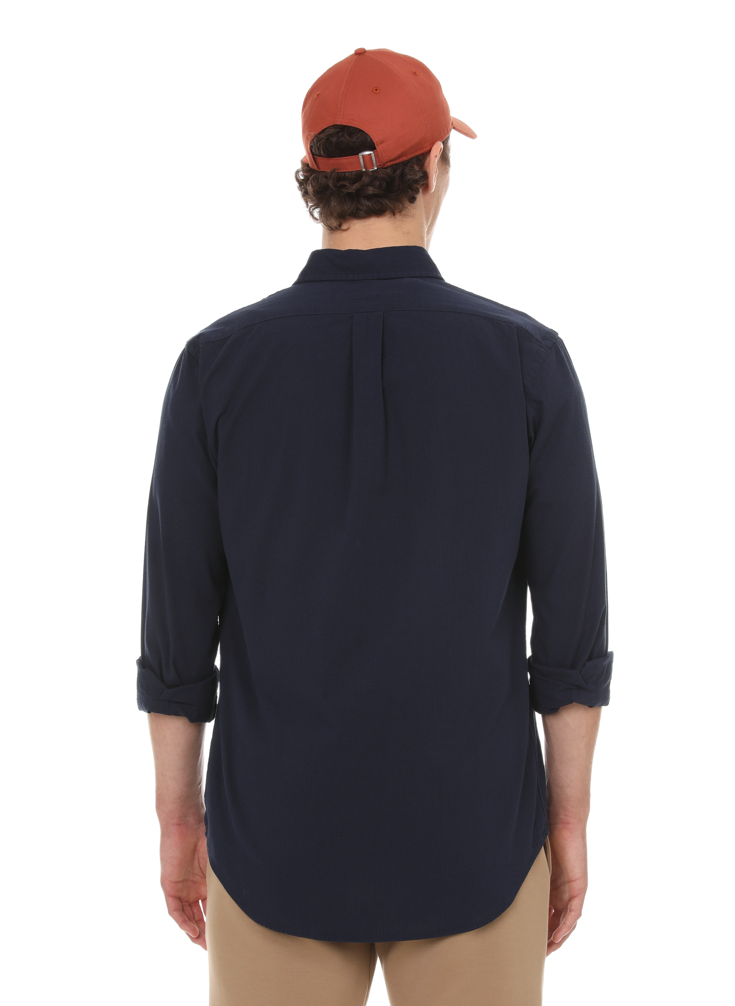 Seersucker cotton shirt POLO RALPH LAUREN Blue