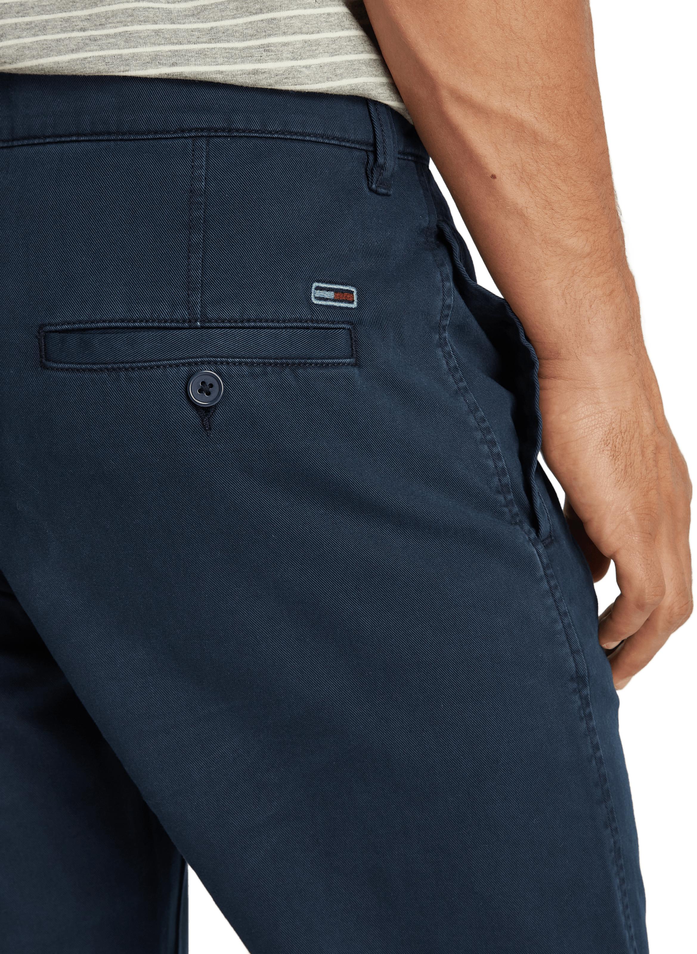 Pantalon chino en coton TOMMY HILFIGER Bleu