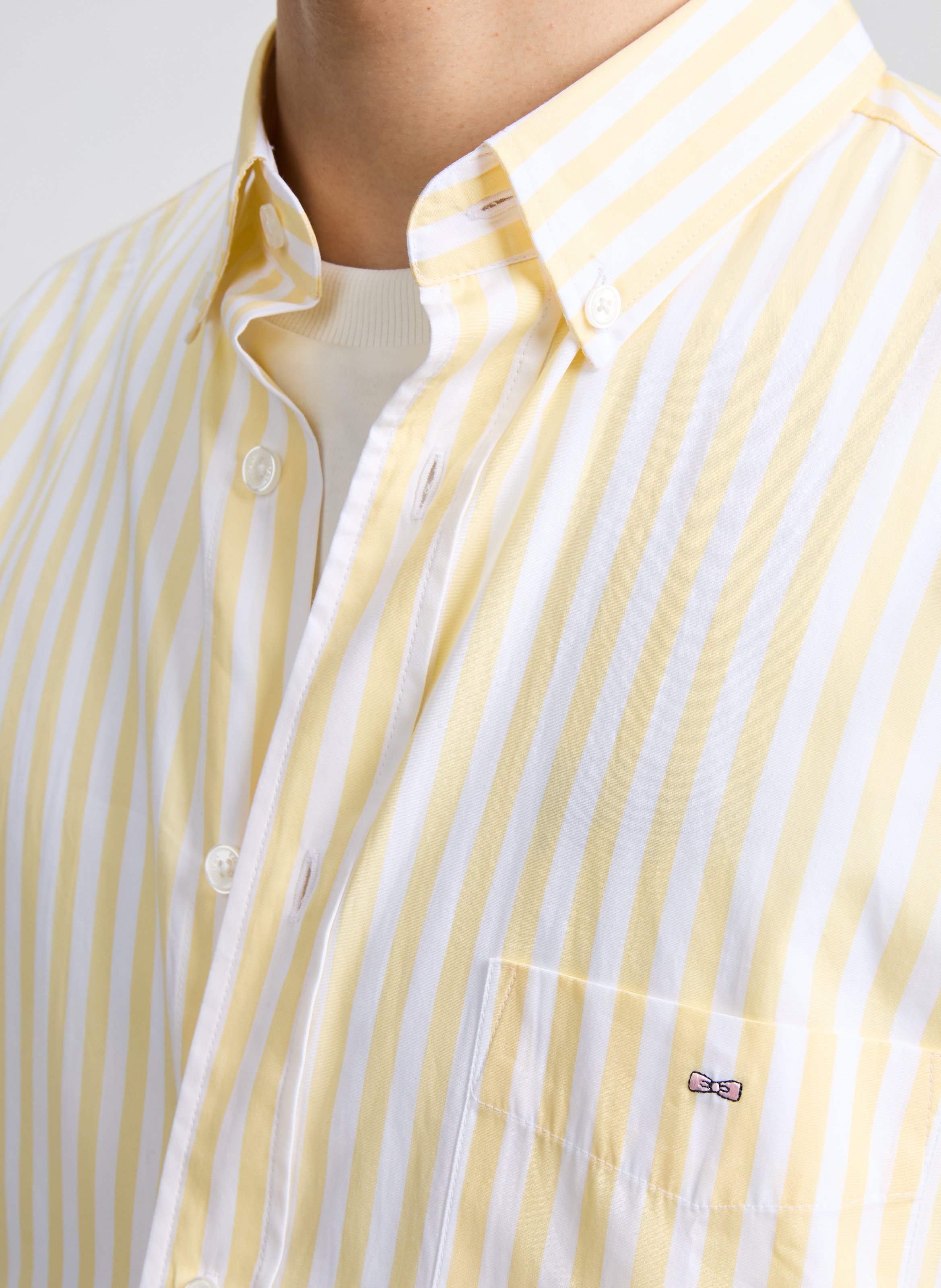 Chemise en coton EDEN PARK Jaune