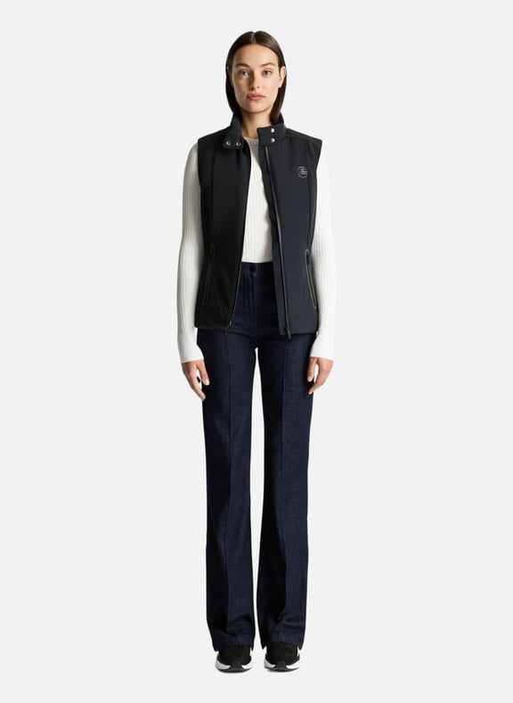 Veste sans manches naomi col montant coupe regular Noir by FUSALP FUSALP Veste sans manches naomi col montant coupe regular Noir