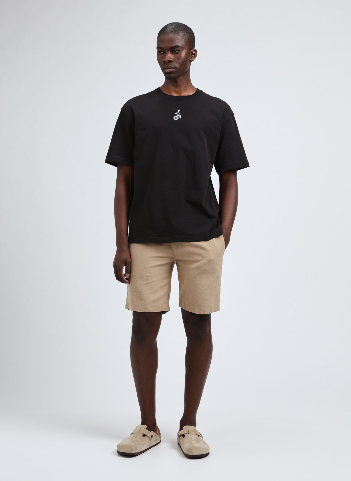 Linen and cotton shorts SAMSOE SAMSOE Brown