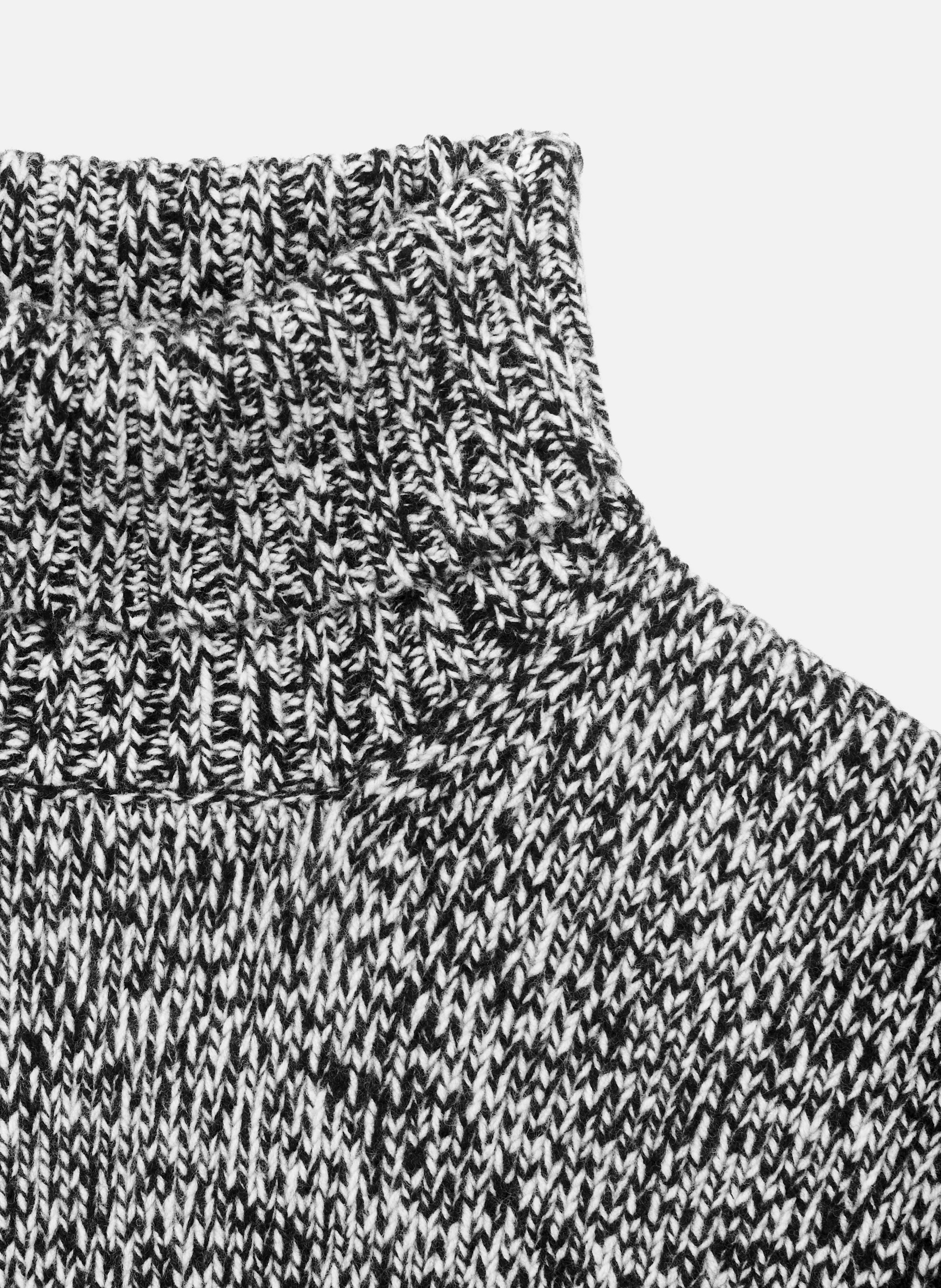 Pull col roulé mouliné THE KOOPLES Noir