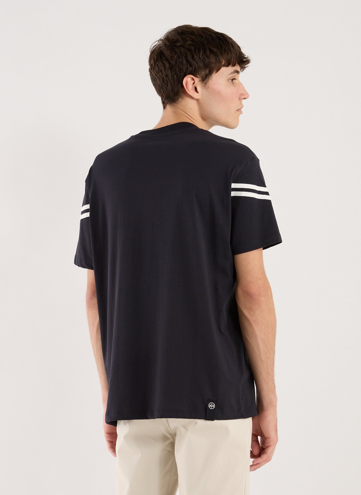 T-shirt en coton ARMANI EXCHANGE Bleu