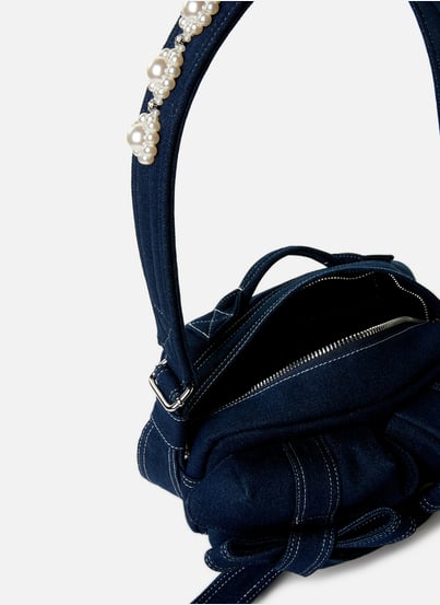 Sac bandoulière à nœud perlé SIMONE ROCHA Sac bandoulière à nœud perlé SIMONE ROCHA