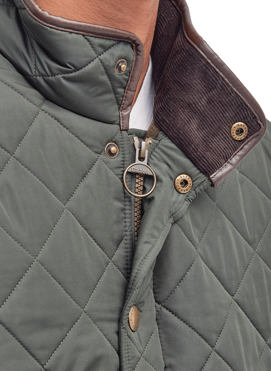 Blouson droit col montant BARBOUR Vert