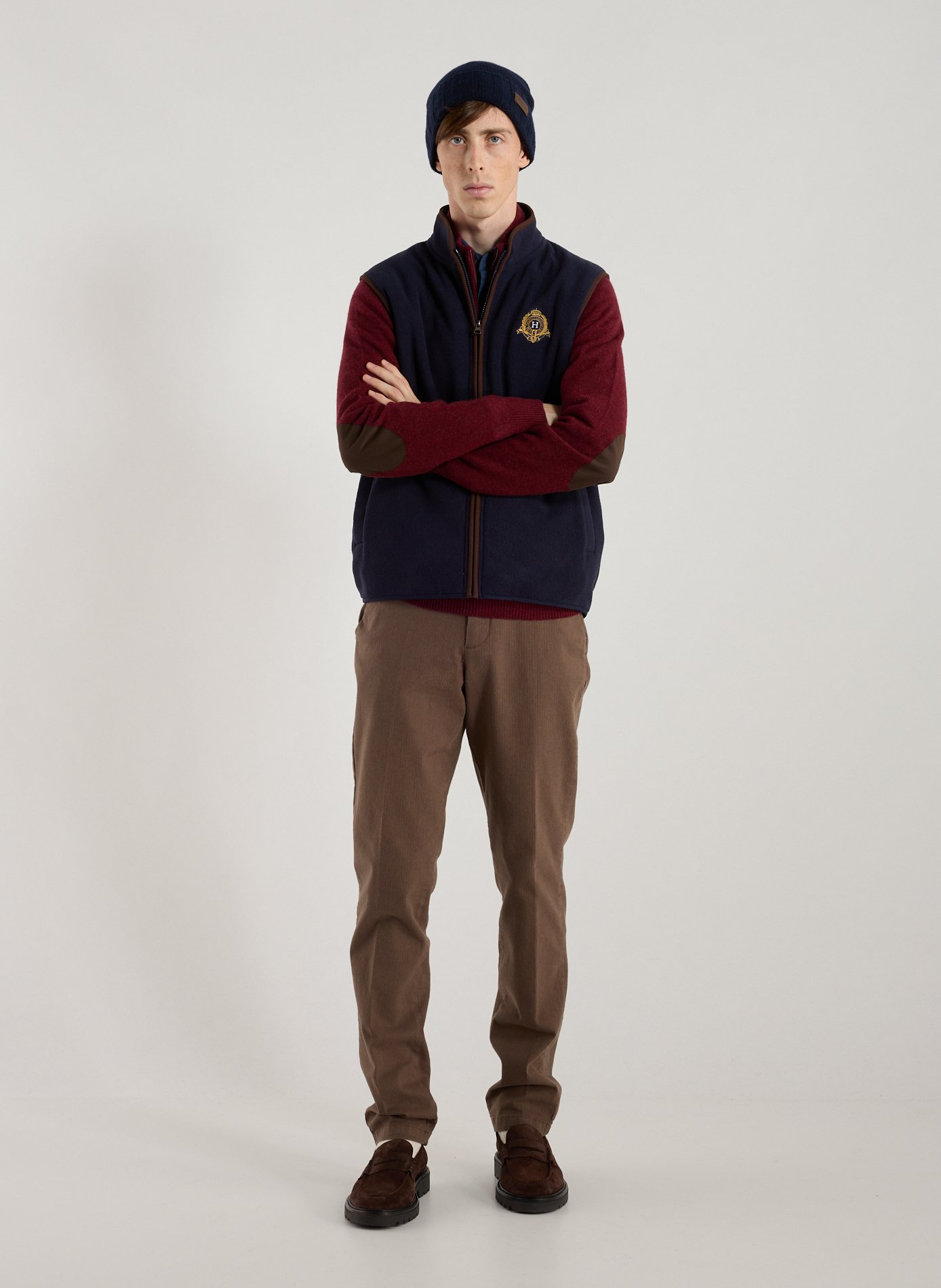Fleece gilet HACKETT Blue