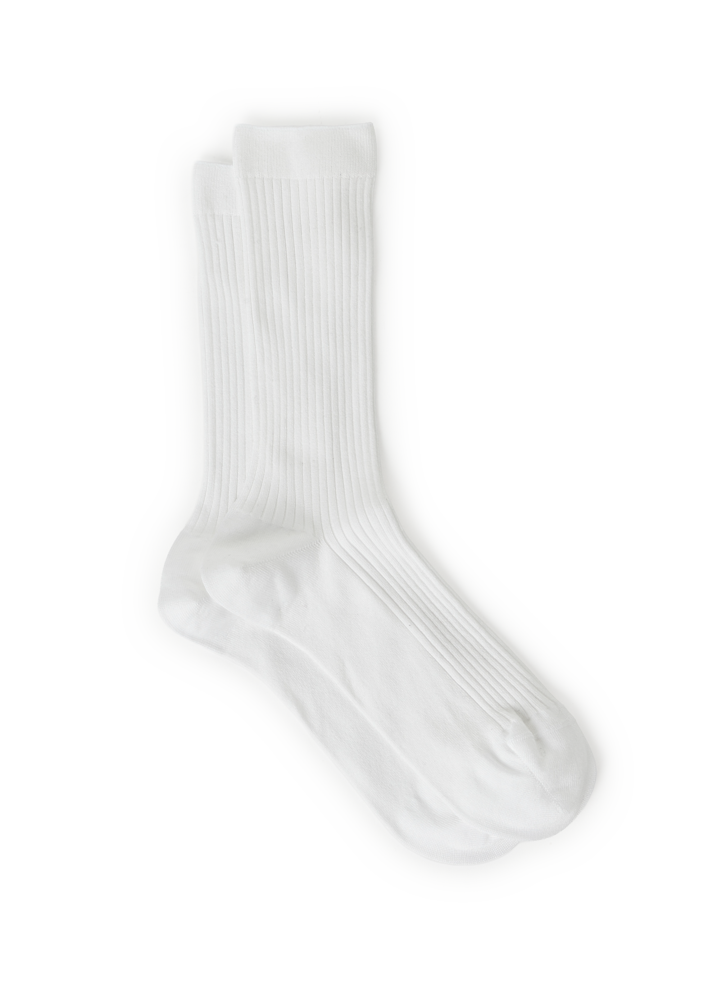 DORÉ DORÉ Chaussettes mi-hautes en coton mélangé Blanc