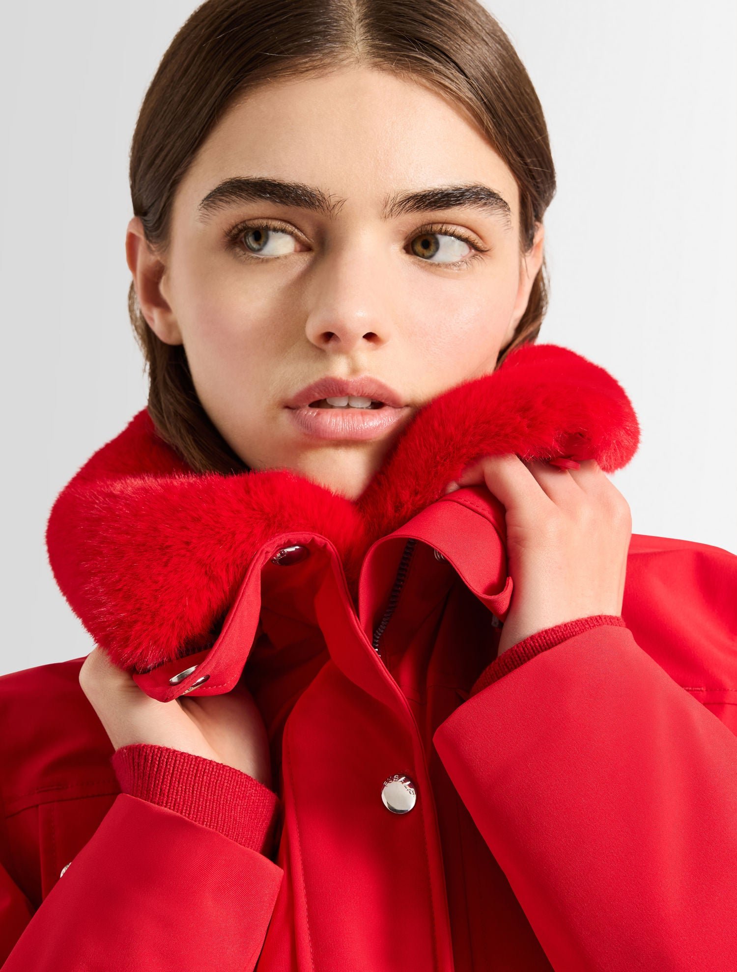 Veste de ski dessa col tailleur coupe regular FUSALP Rouge