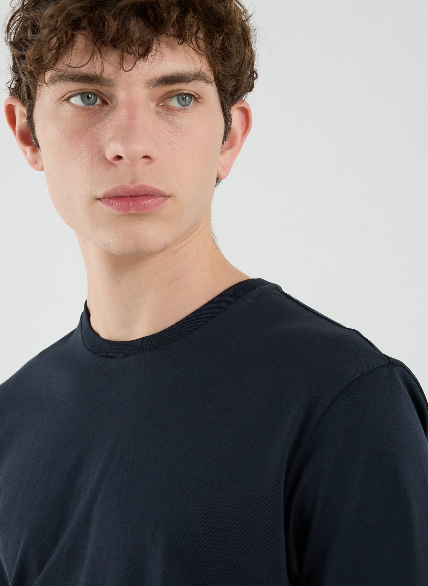 T-Shirt droit à manches courtes en coton STEFAN BRANDT Bleu