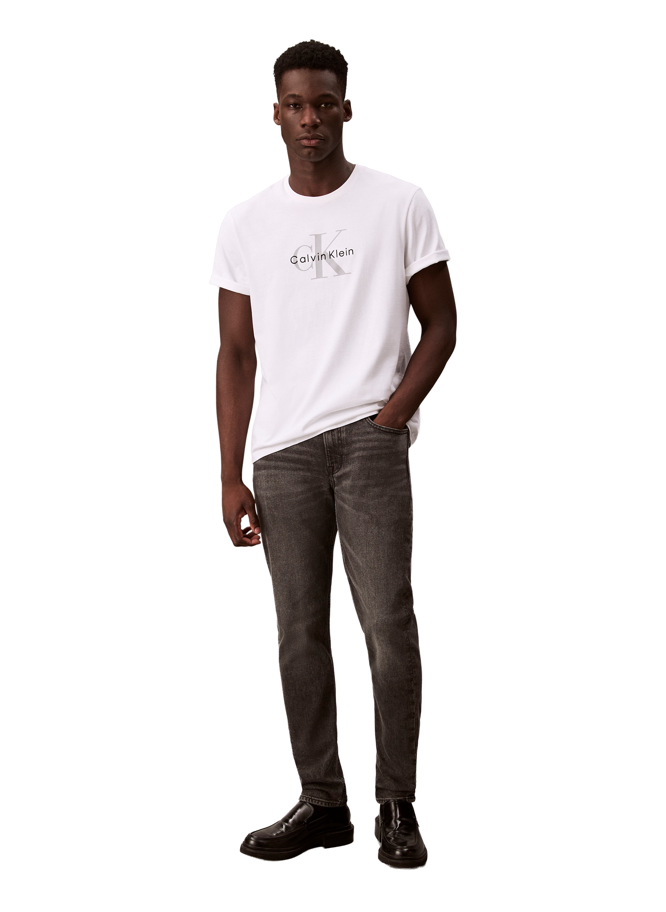 Slim tapered jeans CALVIN KLEIN Grey