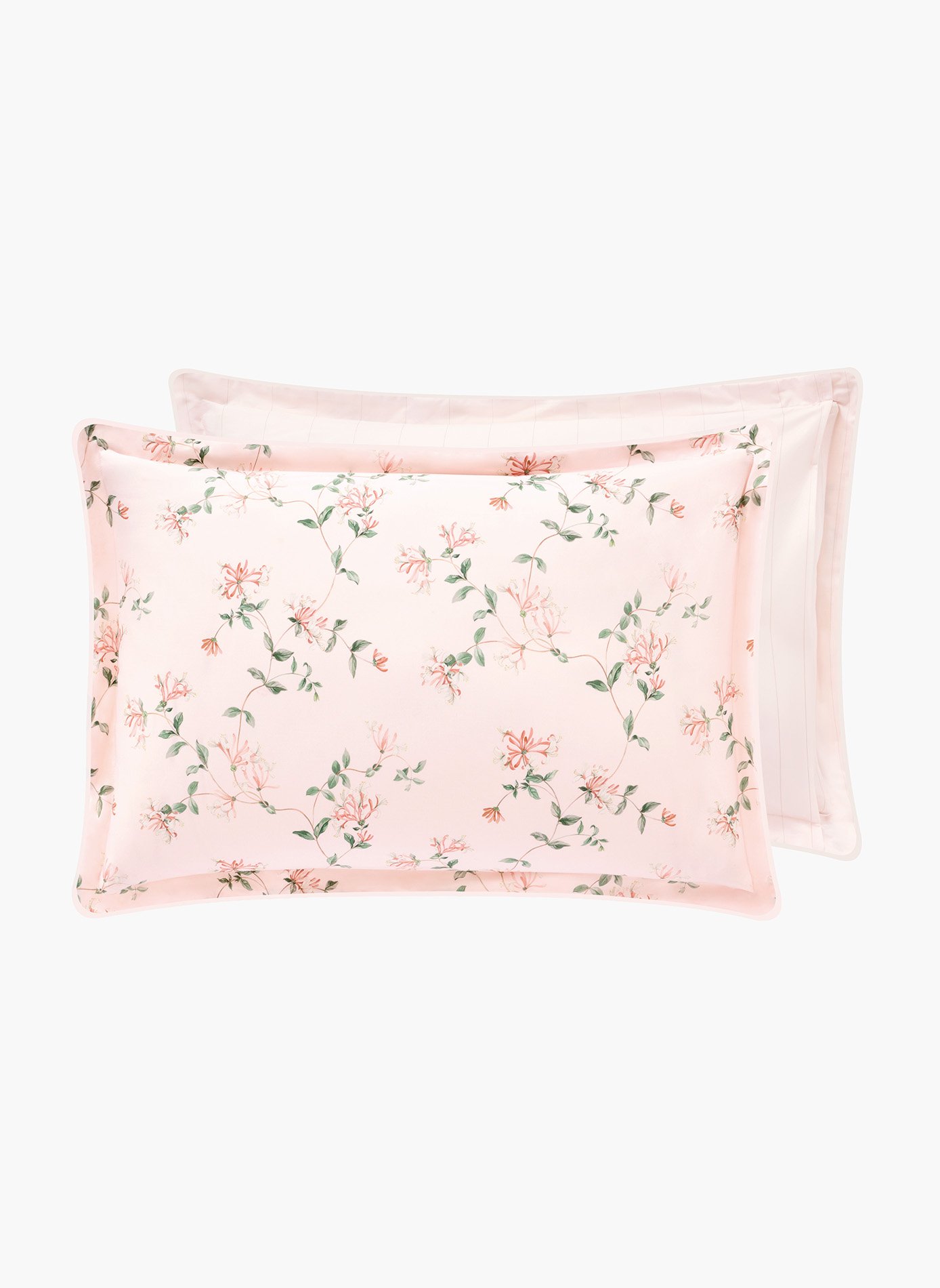 Taie d'oreiller nature ANNE DE SOLENE Rose