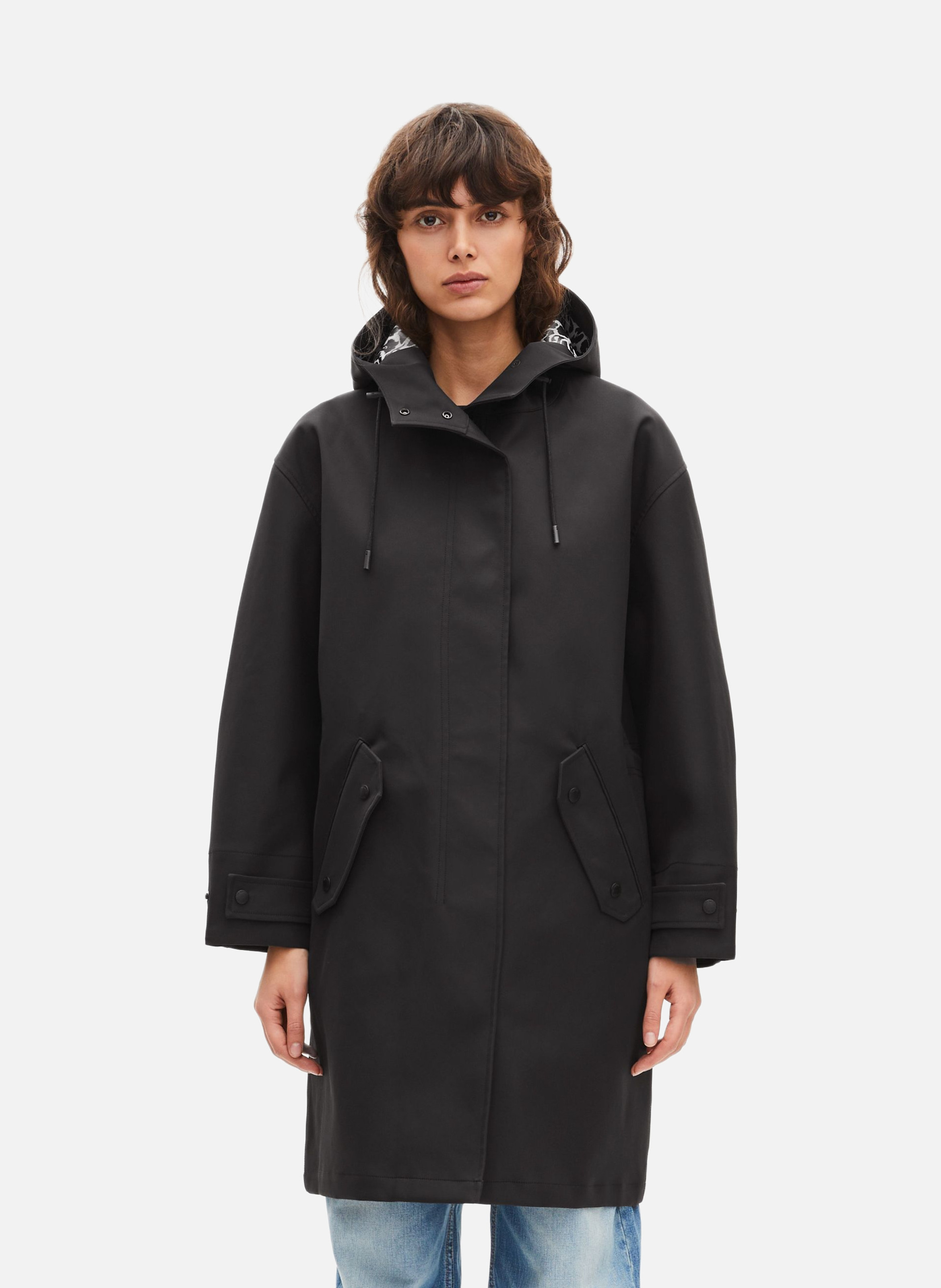 Parka longue à capuche THE KOOPLES Noir
