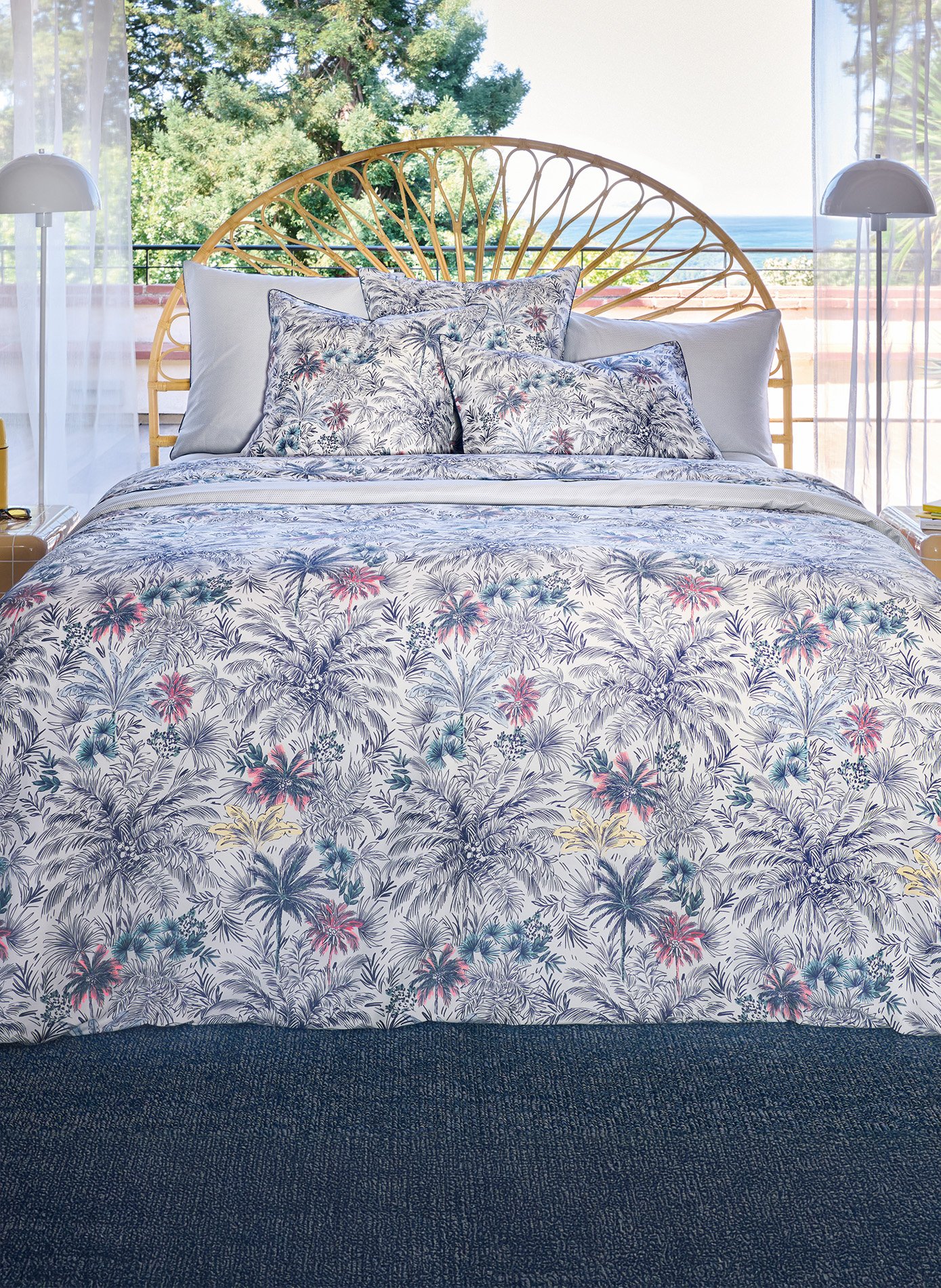 Drap housse vue mer ANNE DE SOLENE Bleu