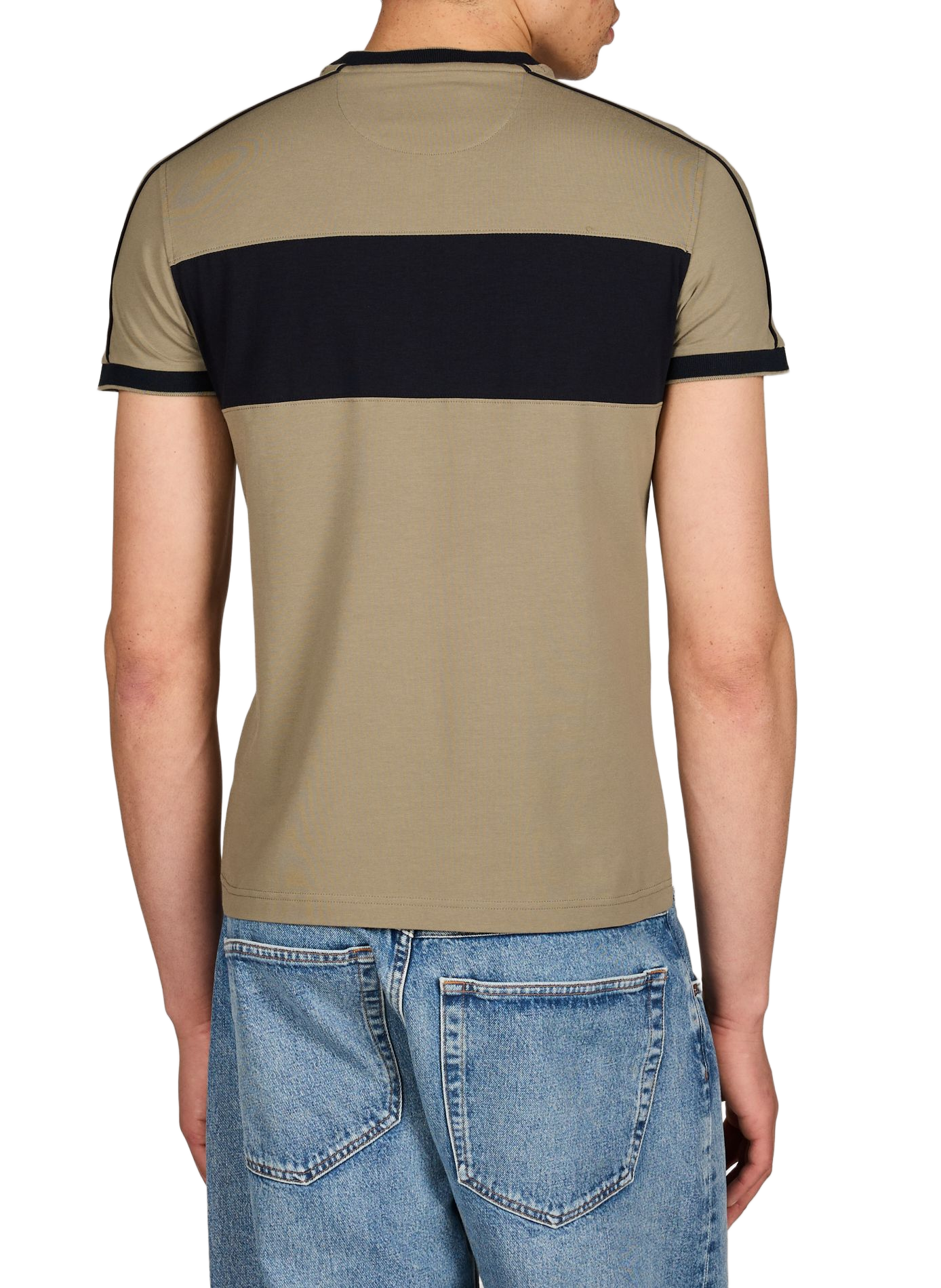 Straight logo t-shirt in blended cotton EDEN PARK Beige