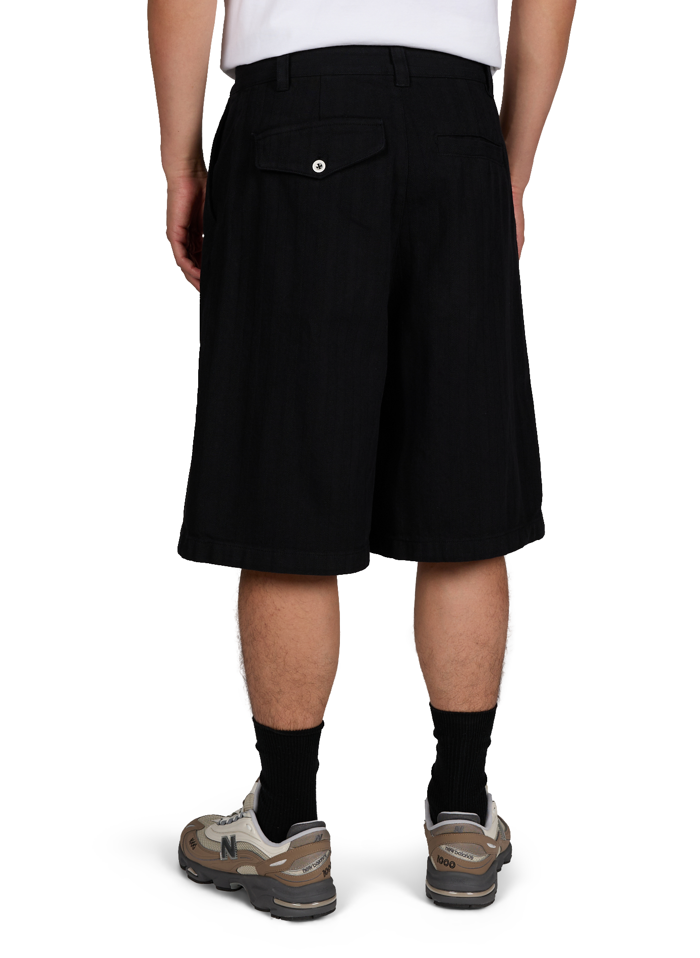 Short ample en maille texturée unie MERELY MADE Noir