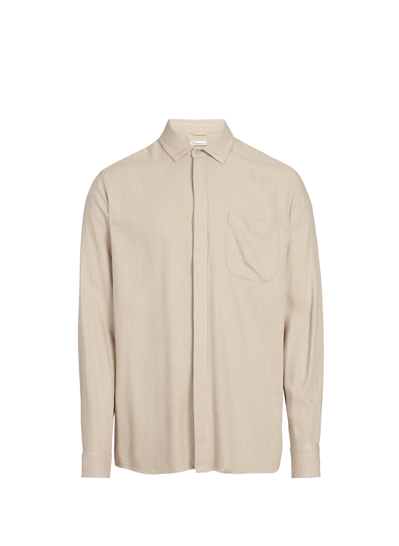 Camicia diritta con colletto classico KNOWLEDGE COTTON Grigio