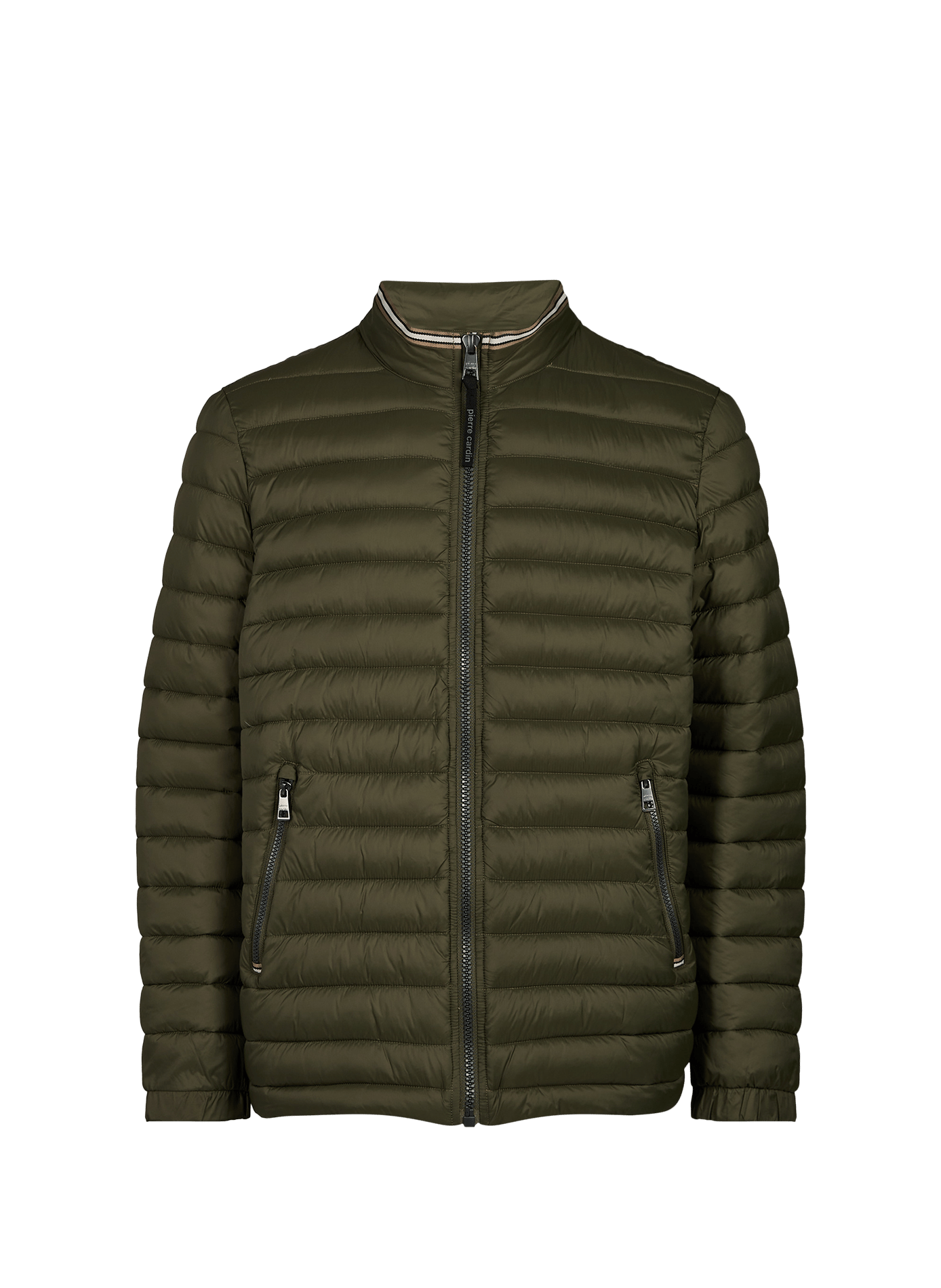 Winterjas met contrasterende kraag PIERRE CARDIN Kaki